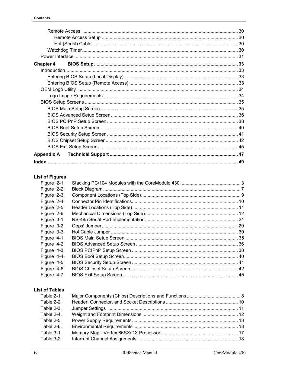 ADLINK CoreModule 430 User Manual | Page 4 / 56