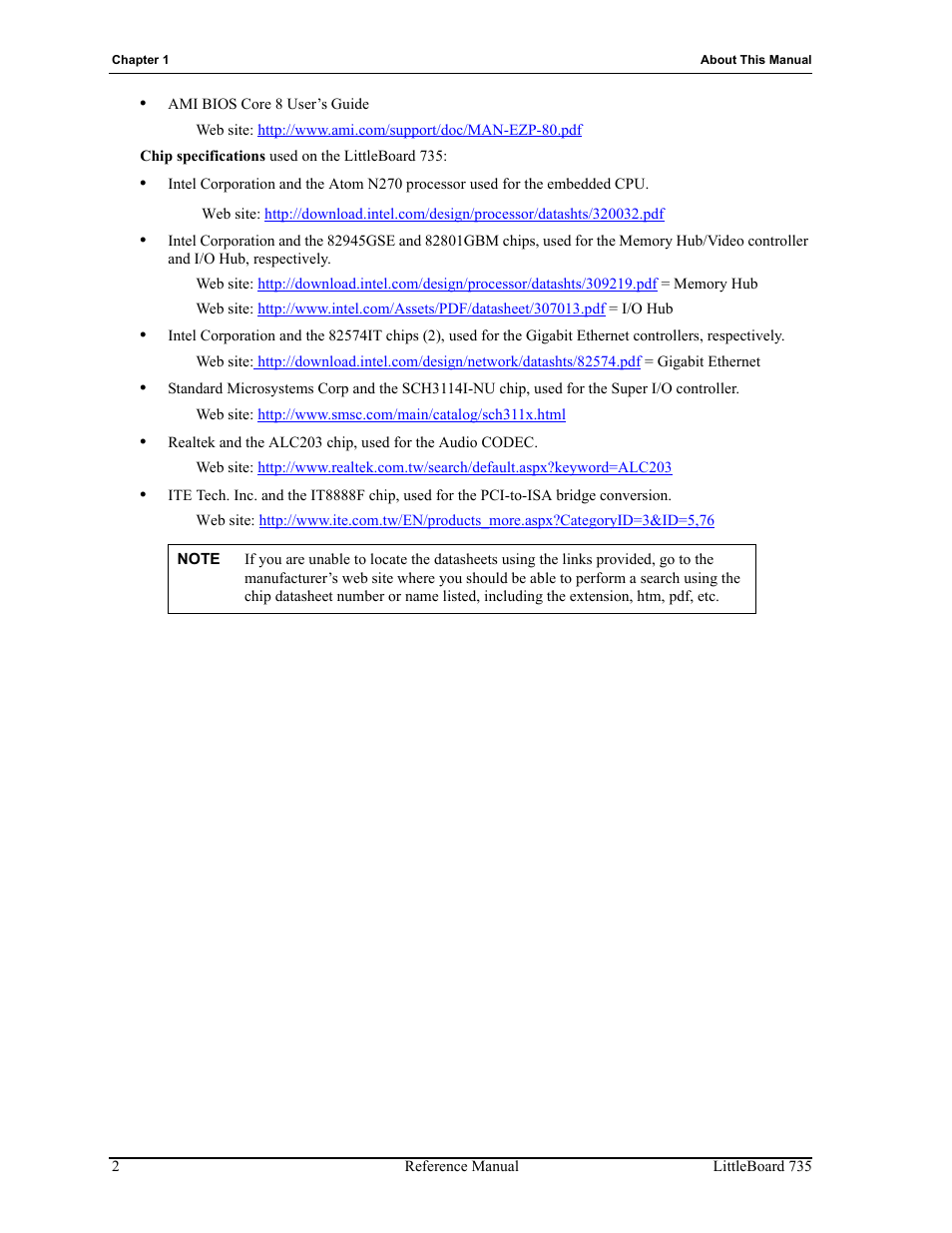 ADLINK LittleBoard 735 User Manual | Page 8 / 72