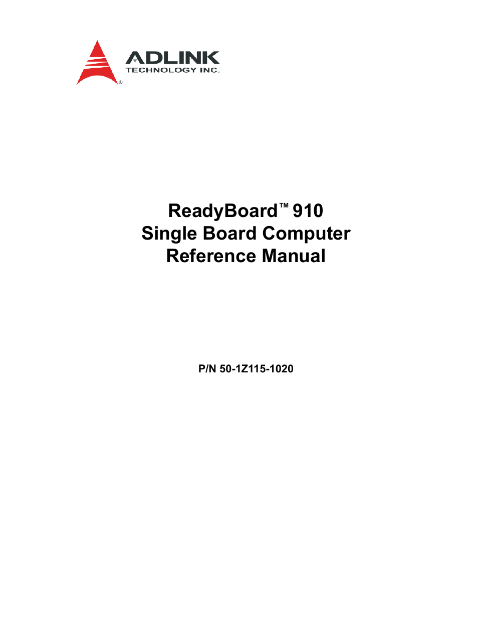 ADLINK ReadyBoard 910 User Manual | 68 pages