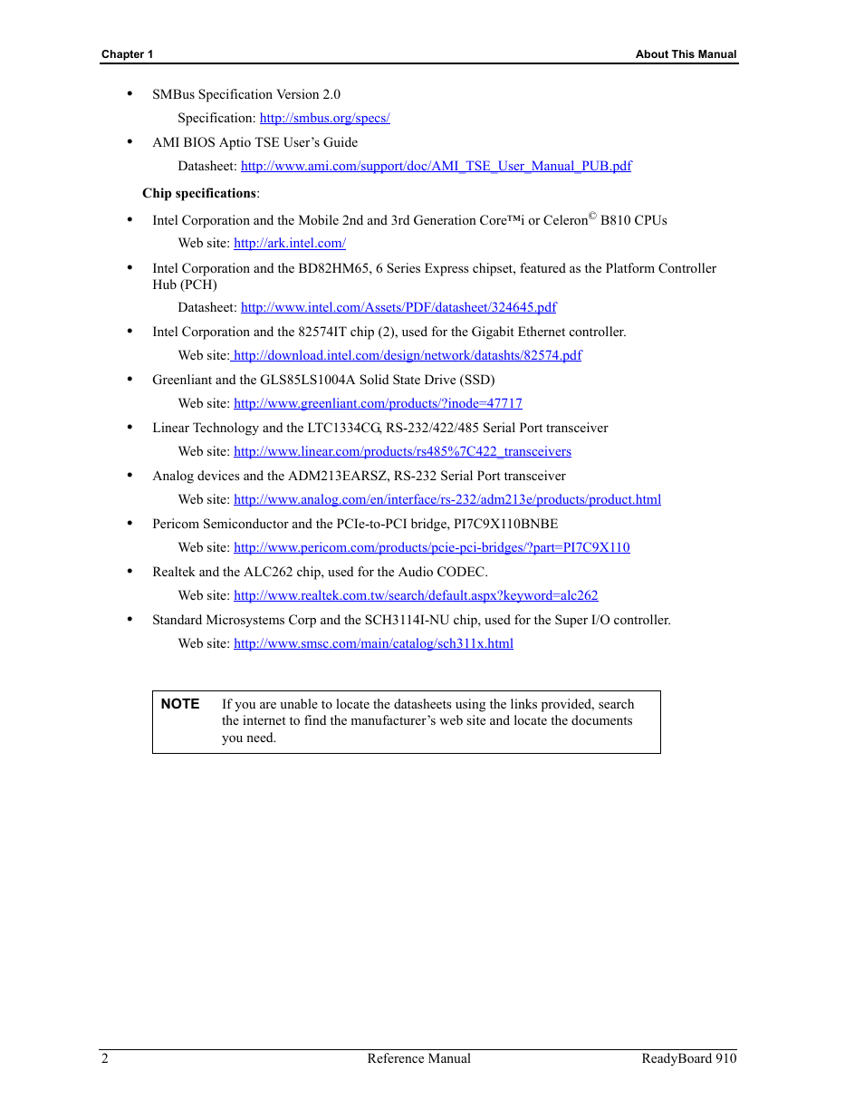 ADLINK ReadyBoard 910 User Manual | Page 8 / 68