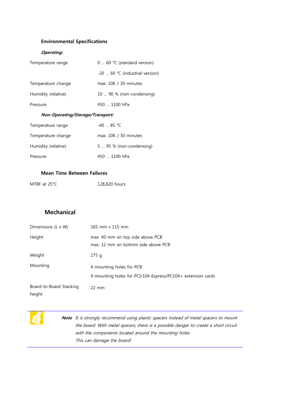 4 mechanical | ADLINK Hurricane-QM57 User Manual | Page 12 / 84