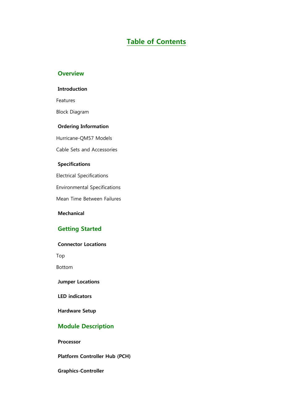 ADLINK Hurricane-QM57 User Manual | Page 3 / 84