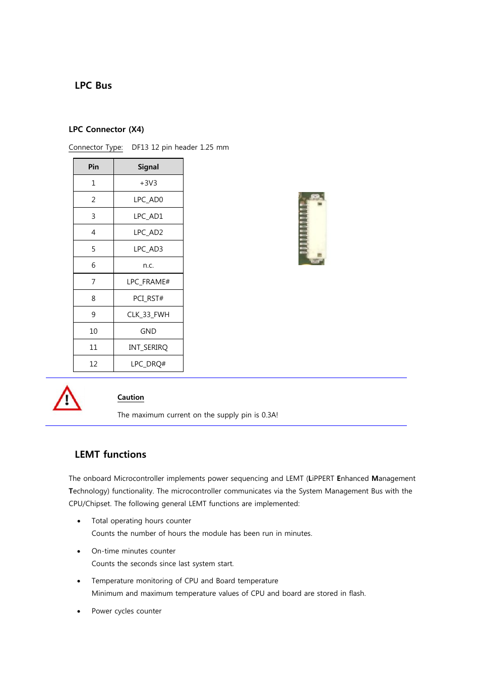 14 lpc bus, 15 lemt functions | ADLINK Hurricane-QM57 User Manual | Page 48 / 84