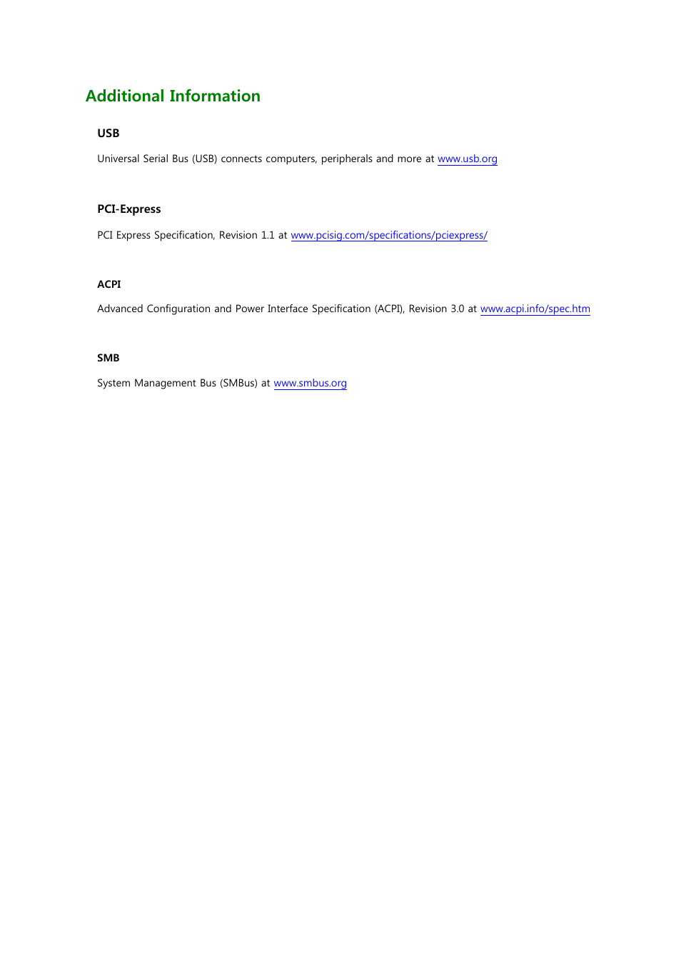 9additional information | ADLINK Hurricane-QM57 User Manual | Page 83 / 84