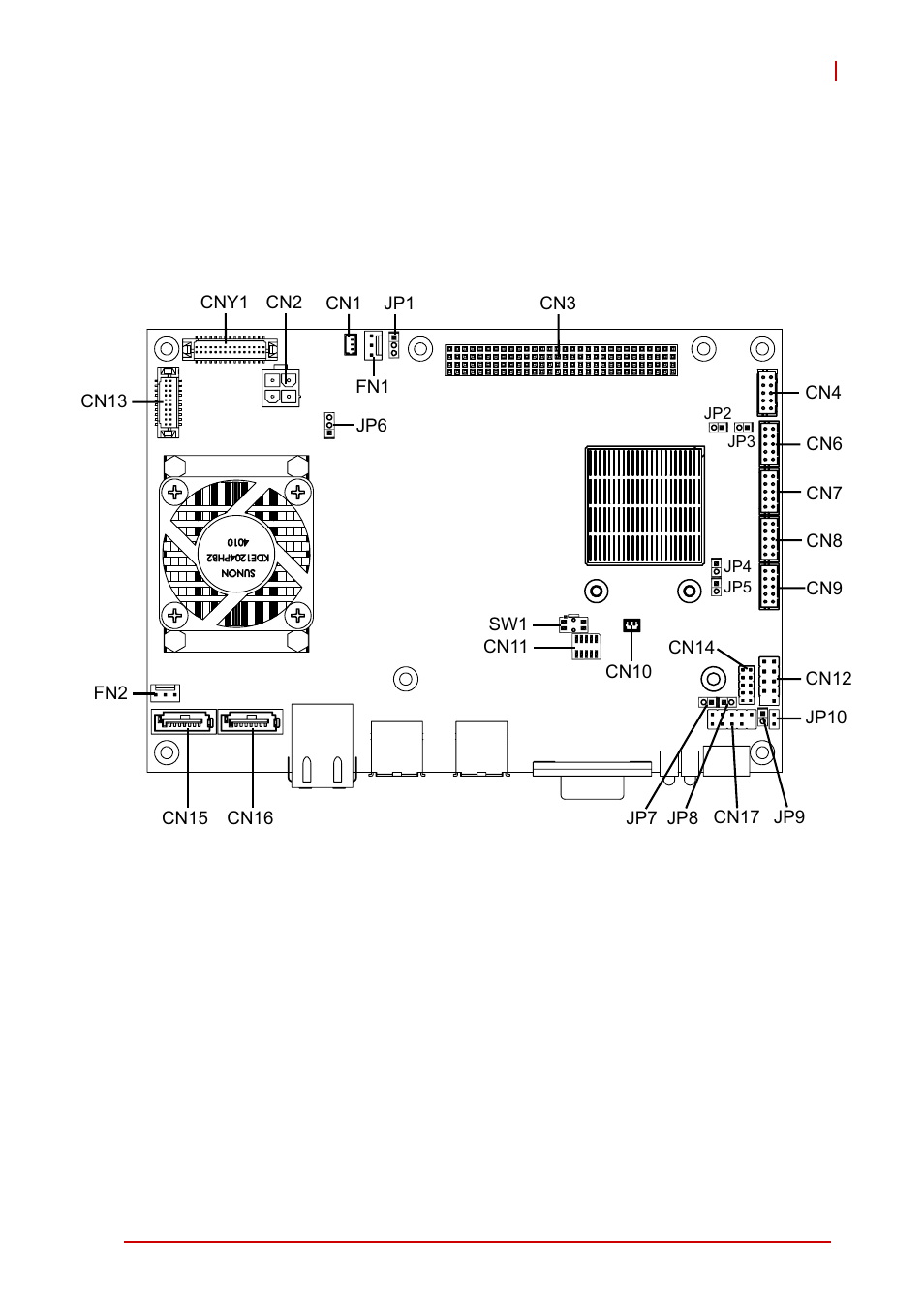 2 hardware information, 1 board layout, Chapter 2, hardware information | Board layout, Figure 2-1: readyboard 740 layout, 2hardware information | ADLINK ReadyBoard 740 User Manual | Page 21 / 68