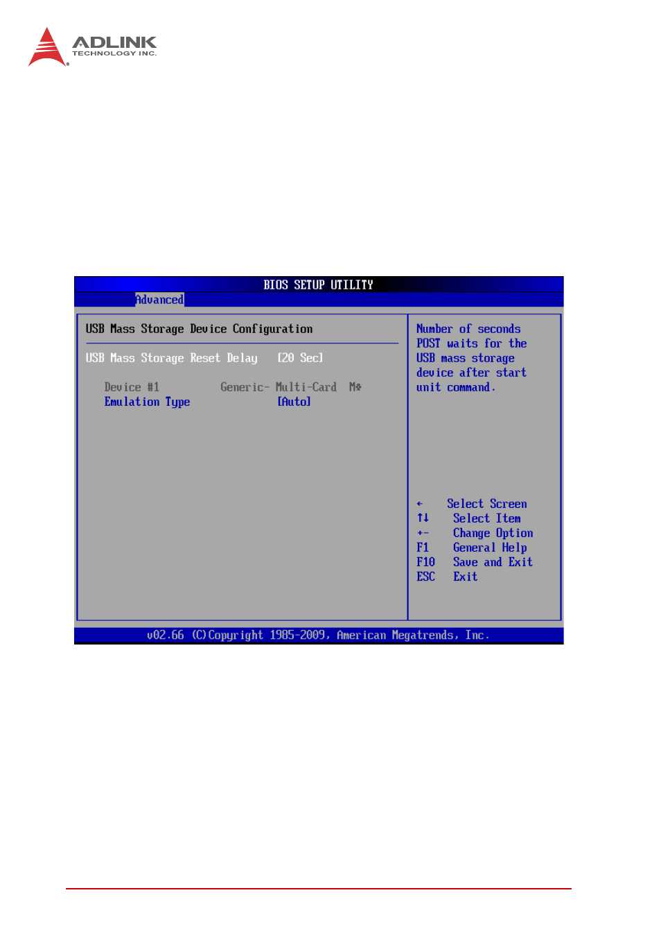 Usb mass storage device configuration | ADLINK ReadyBoard 740 User Manual | Page 46 / 68