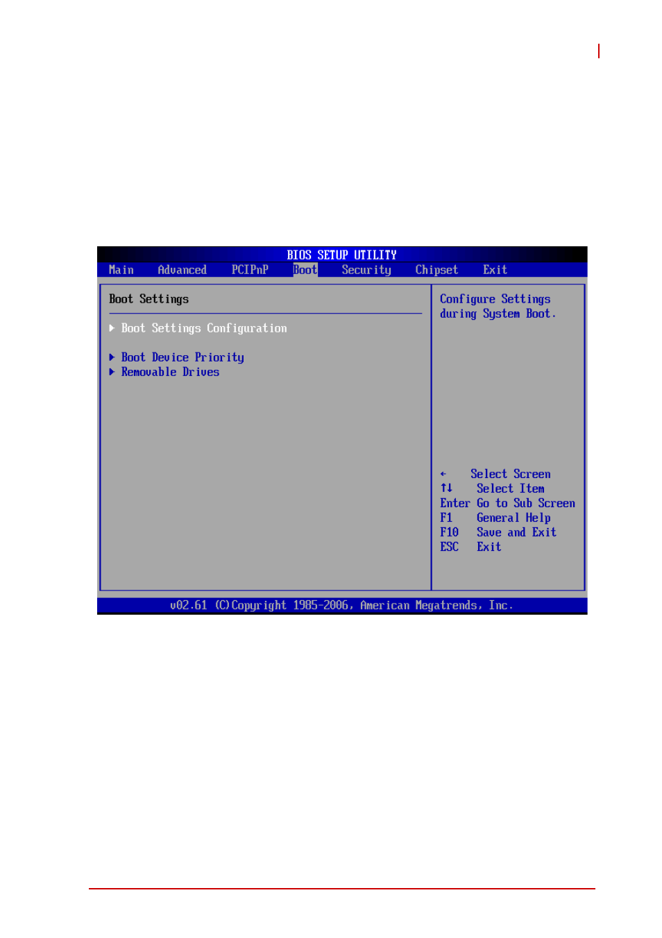 5 boot settings, Boot settings | ADLINK ReadyBoard 740 User Manual | Page 49 / 68
