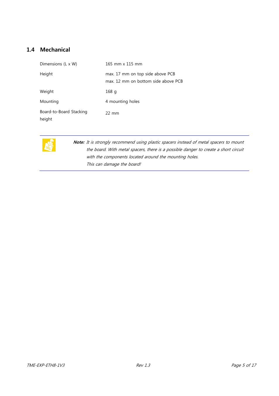 4 mechanical | ADLINK EXP-ETH8 User Manual | Page 9 / 25