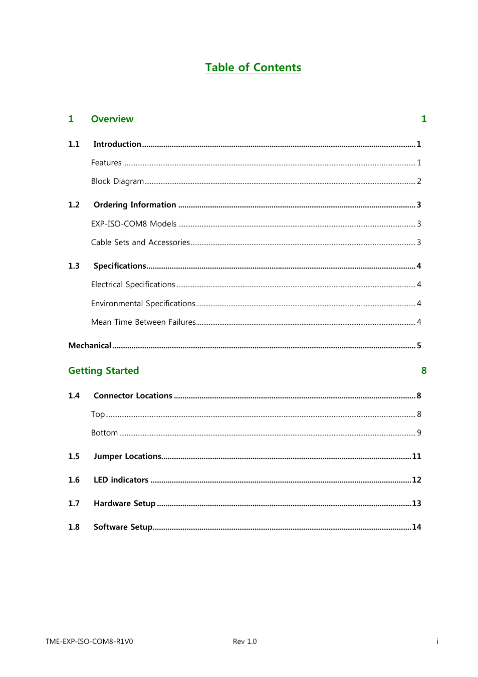 ADLINK EXP-ISO-COM8 User Manual | Page 3 / 33