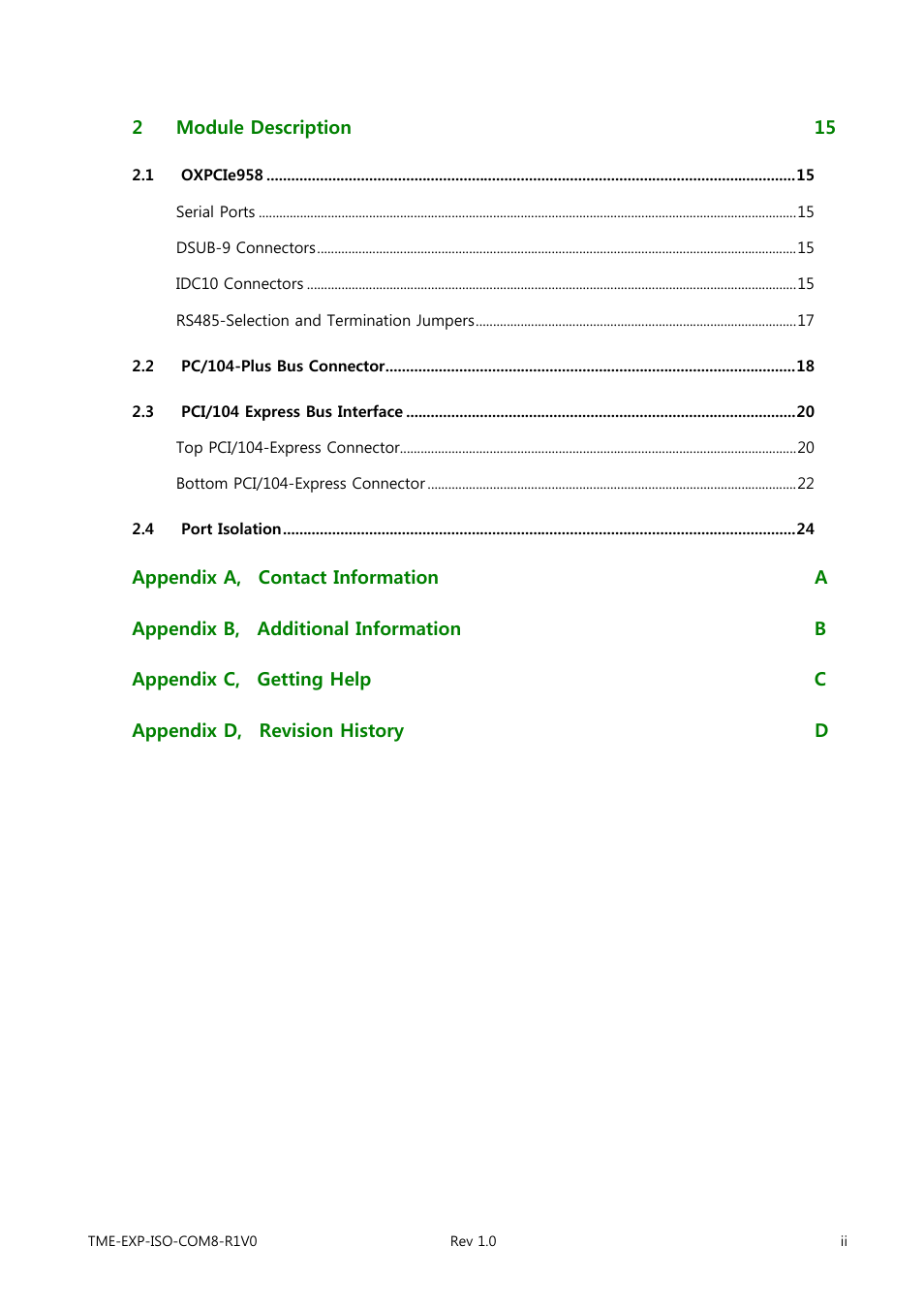 ADLINK EXP-ISO-COM8 User Manual | Page 4 / 33