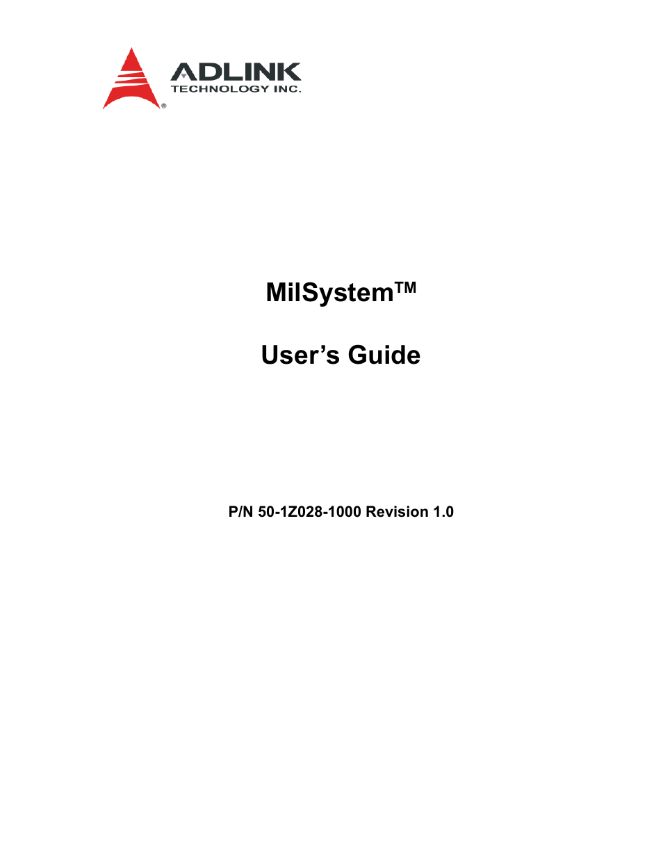 ADLINK MilSystem 800 User Manual | 24 pages
