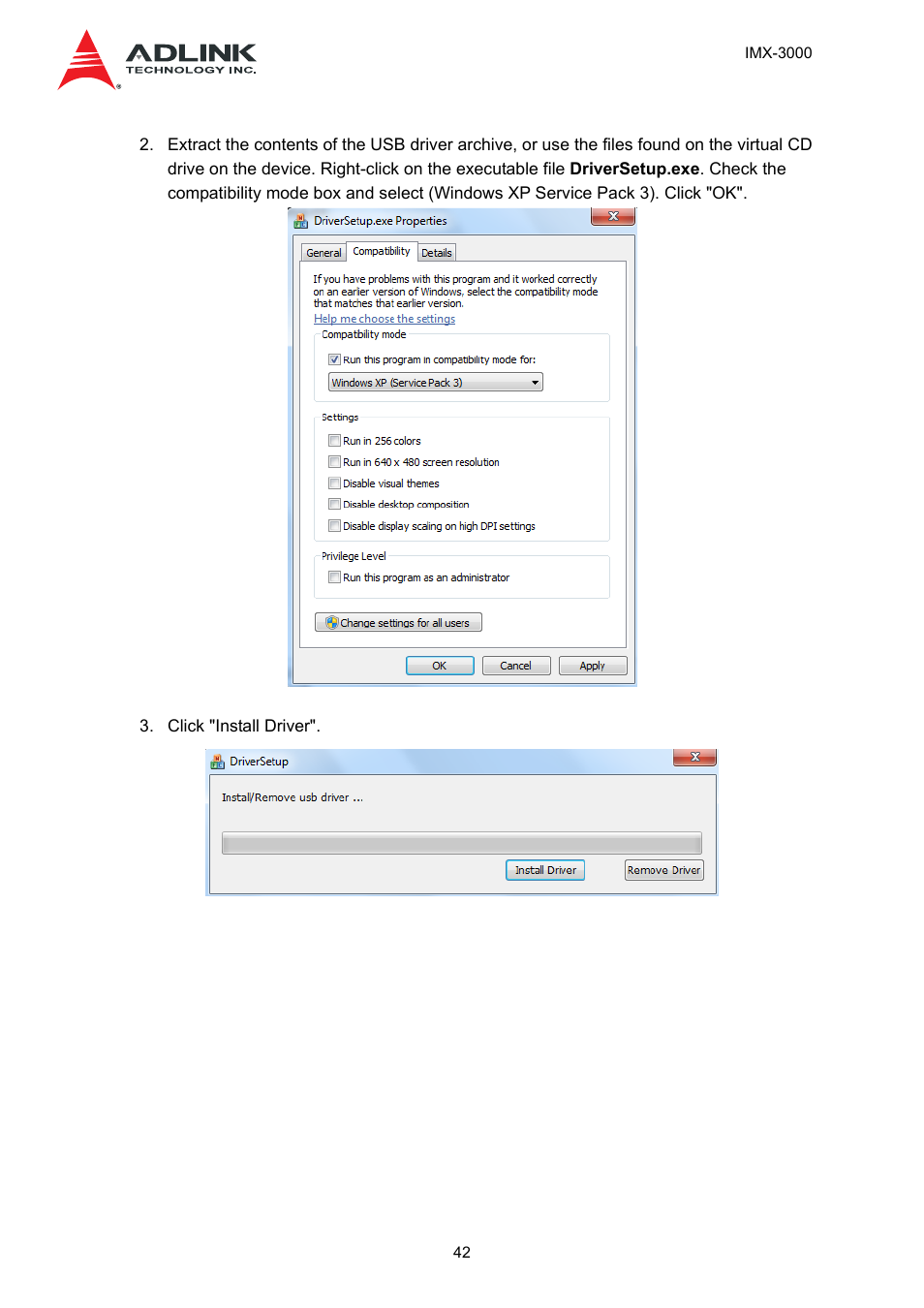 ADLINK IMX-3000 User Manual | Page 42 / 57