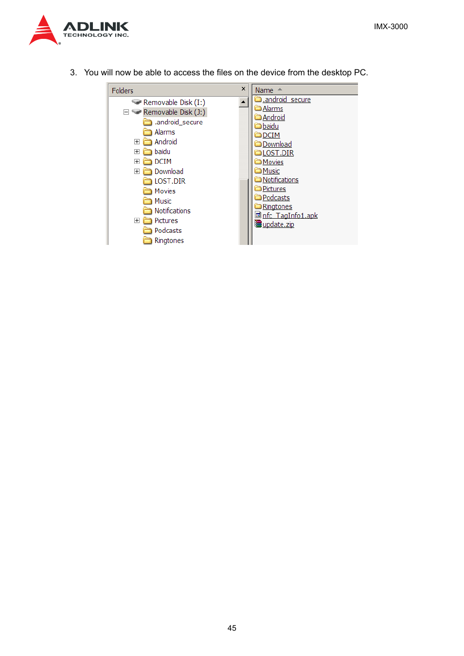 ADLINK IMX-3000 User Manual | Page 45 / 57