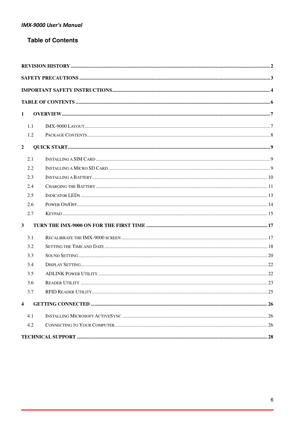 ADLINK IMX-9000 User Manual | Page 6 / 29