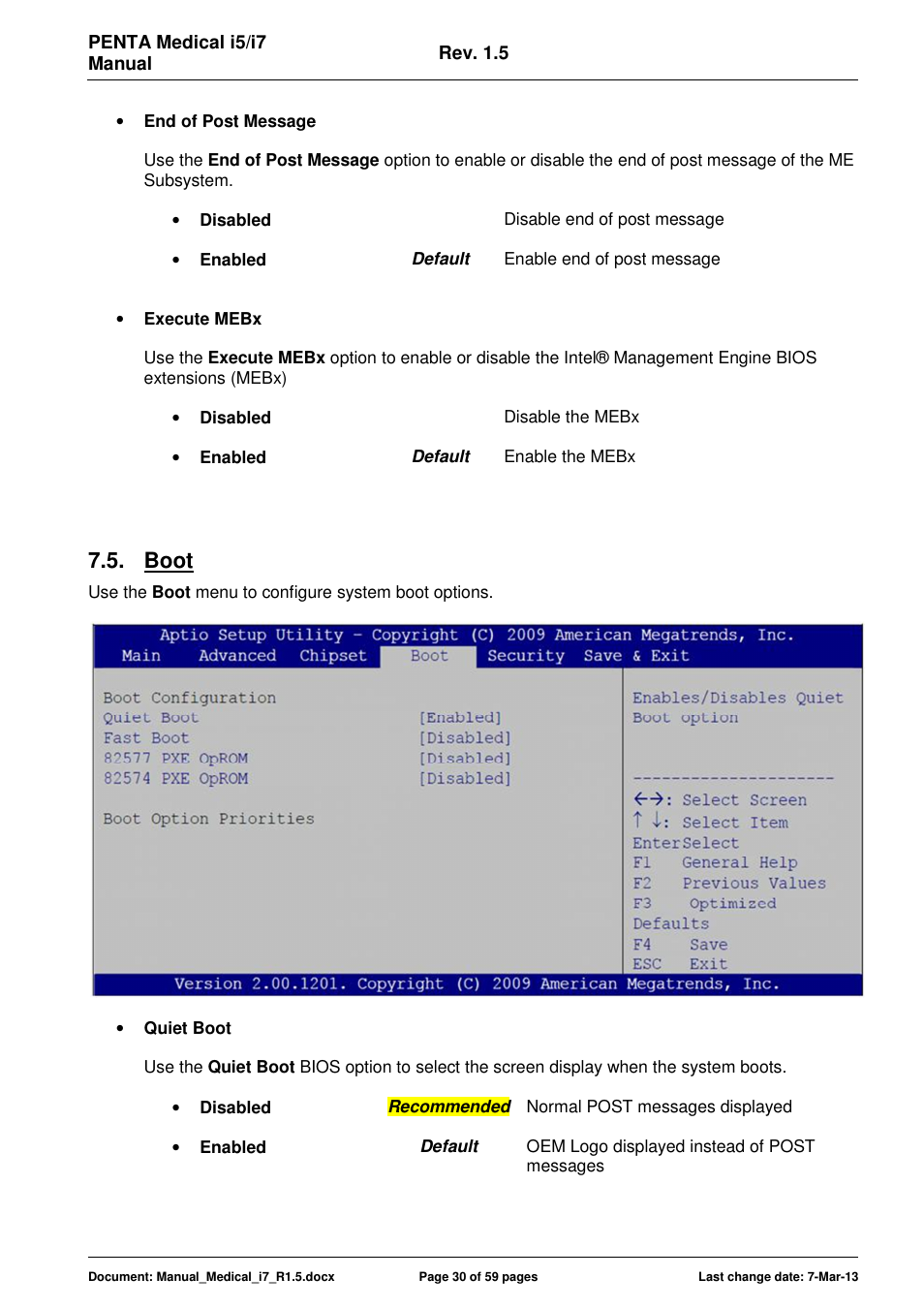 Boot | ADLINK Medical-i7 18/21 User Manual | Page 30 / 59