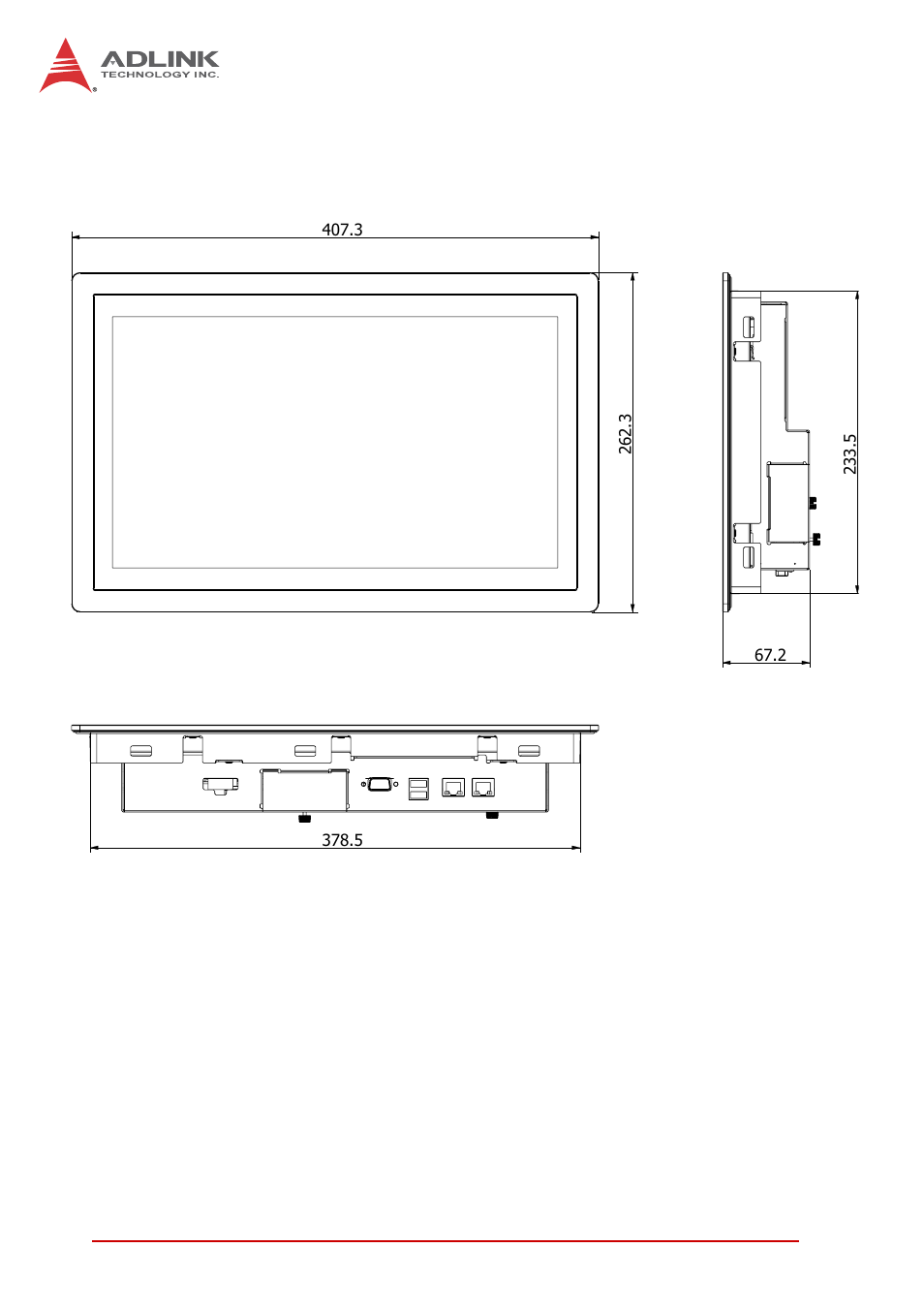 5 mechanical dimensions, Mechanical dimensions | ADLINK STC-15W04 User Manual | Page 14 / 66