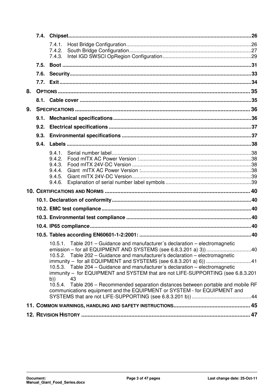 ADLINK Food-D19 IP69k User Manual | Page 3 / 47