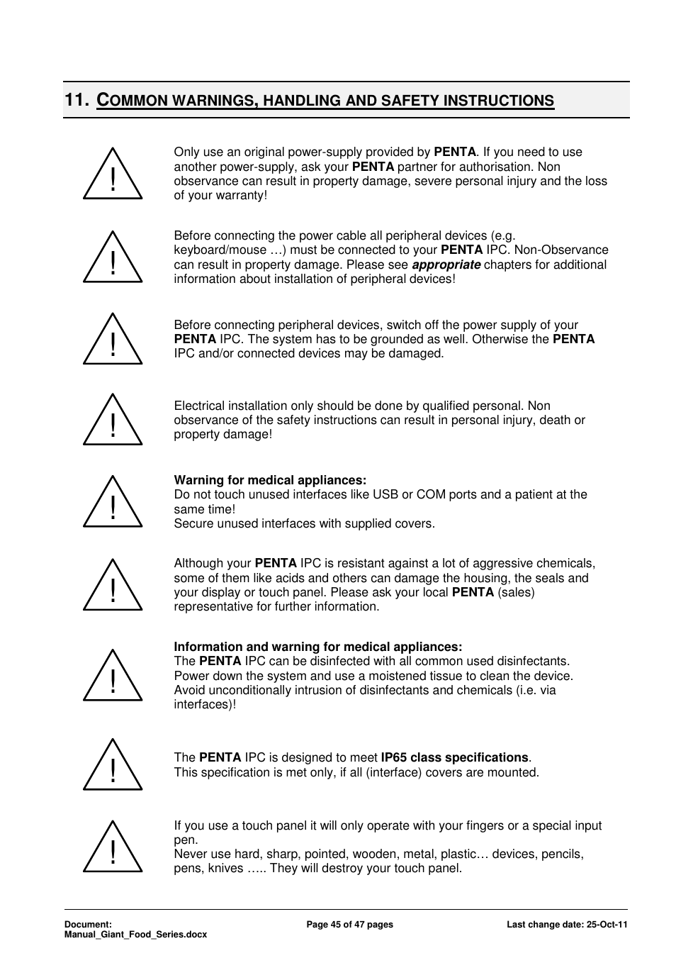 ADLINK Food-D19 IP69k User Manual | Page 45 / 47