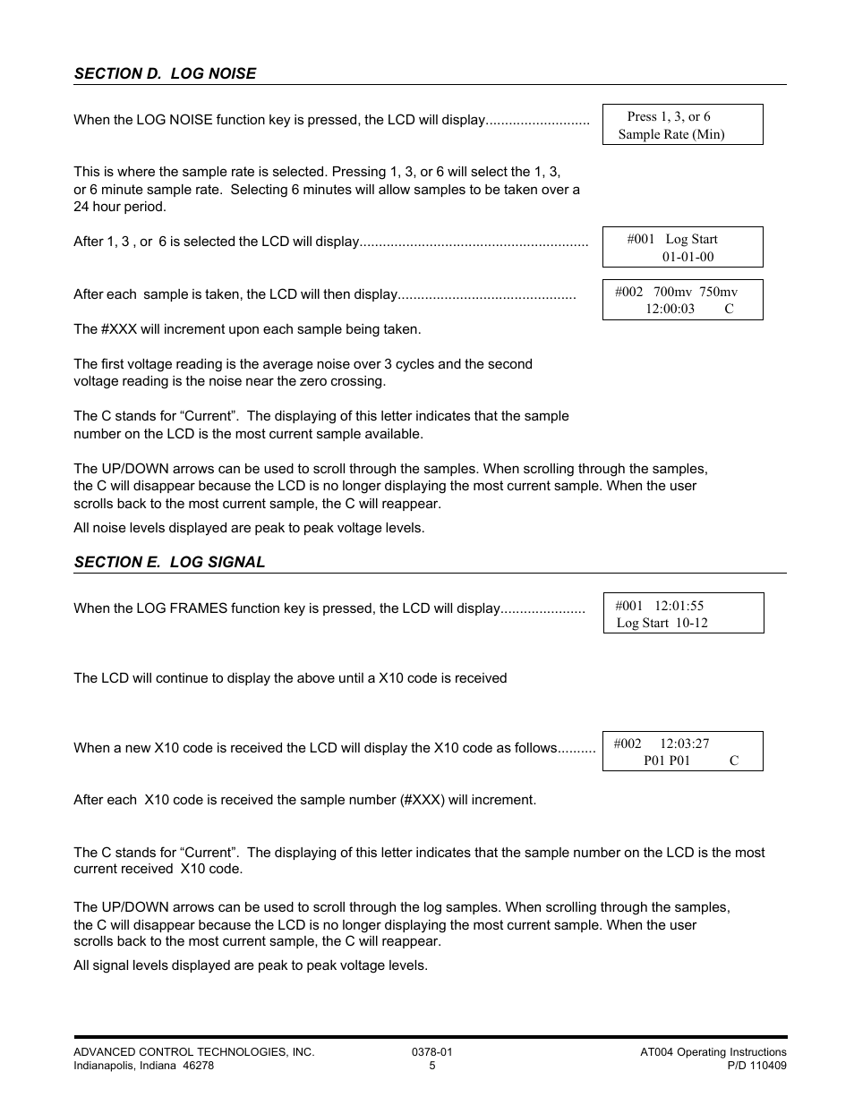 Advanced Control Technologies AT004 (PCC TEST TRANSCEIVERPROGRAMMER) User Manual | Page 5 / 9