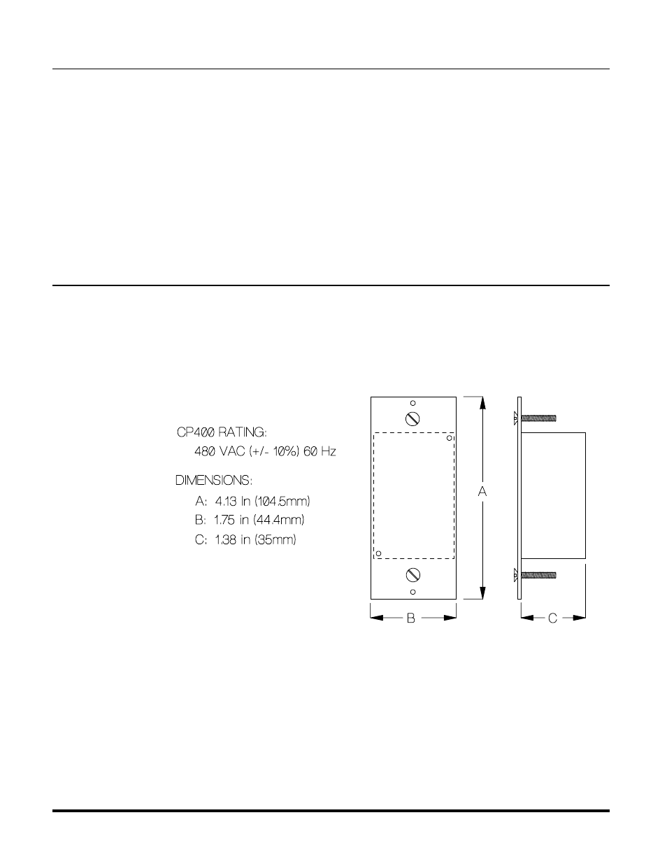 Advanced Control Technologies CP400 (PASSIVE 480 VAC COUPLER 2 WIRE) User Manual | Page 2 / 2