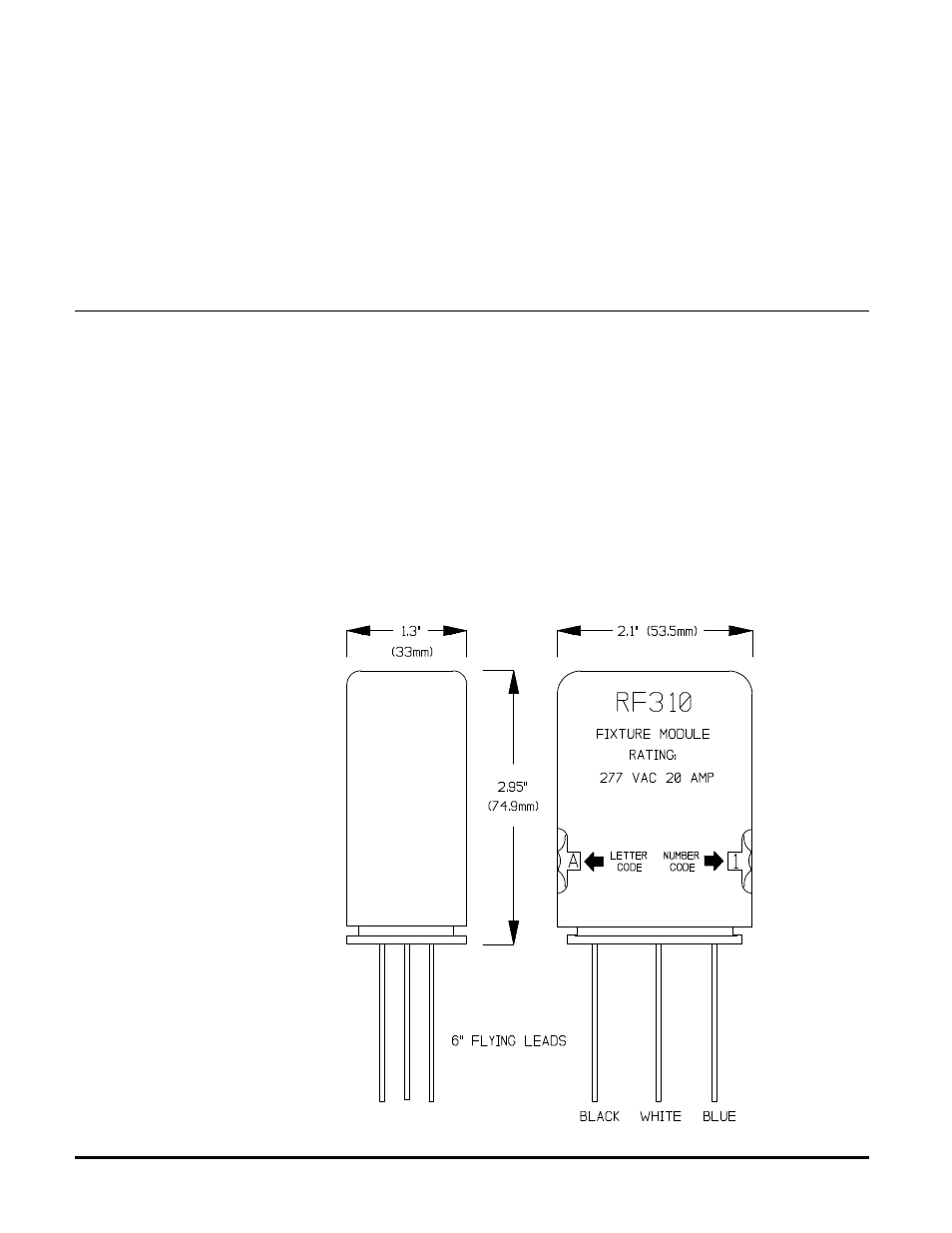 Advanced Control Technologies RF310 (6726-000 FIXTURE MODULE,277VAC 20AMP) User Manual | Page 2 / 2