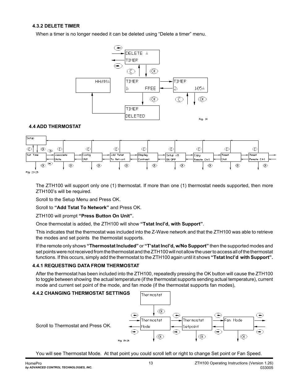 Advanced Control Technologies Specs Instructions ZTH110 (RF Controller, HandheldLED Indicator, 908.42MHz) User Manual | Page 13 / 26