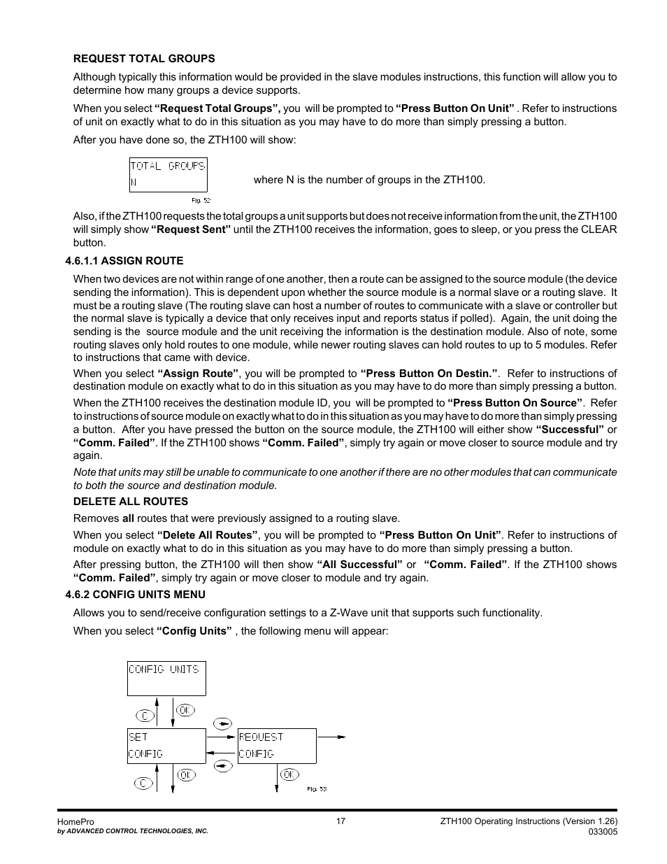 Advanced Control Technologies Specs Instructions ZTH110 (RF Controller, HandheldLED Indicator, 908.42MHz) User Manual | Page 17 / 26