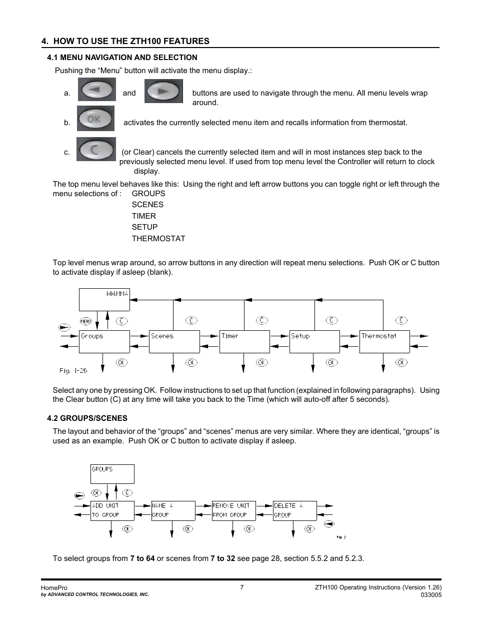 Advanced Control Technologies Specs Instructions ZTH110 (RF Controller, HandheldLED Indicator, 908.42MHz) User Manual | Page 7 / 26