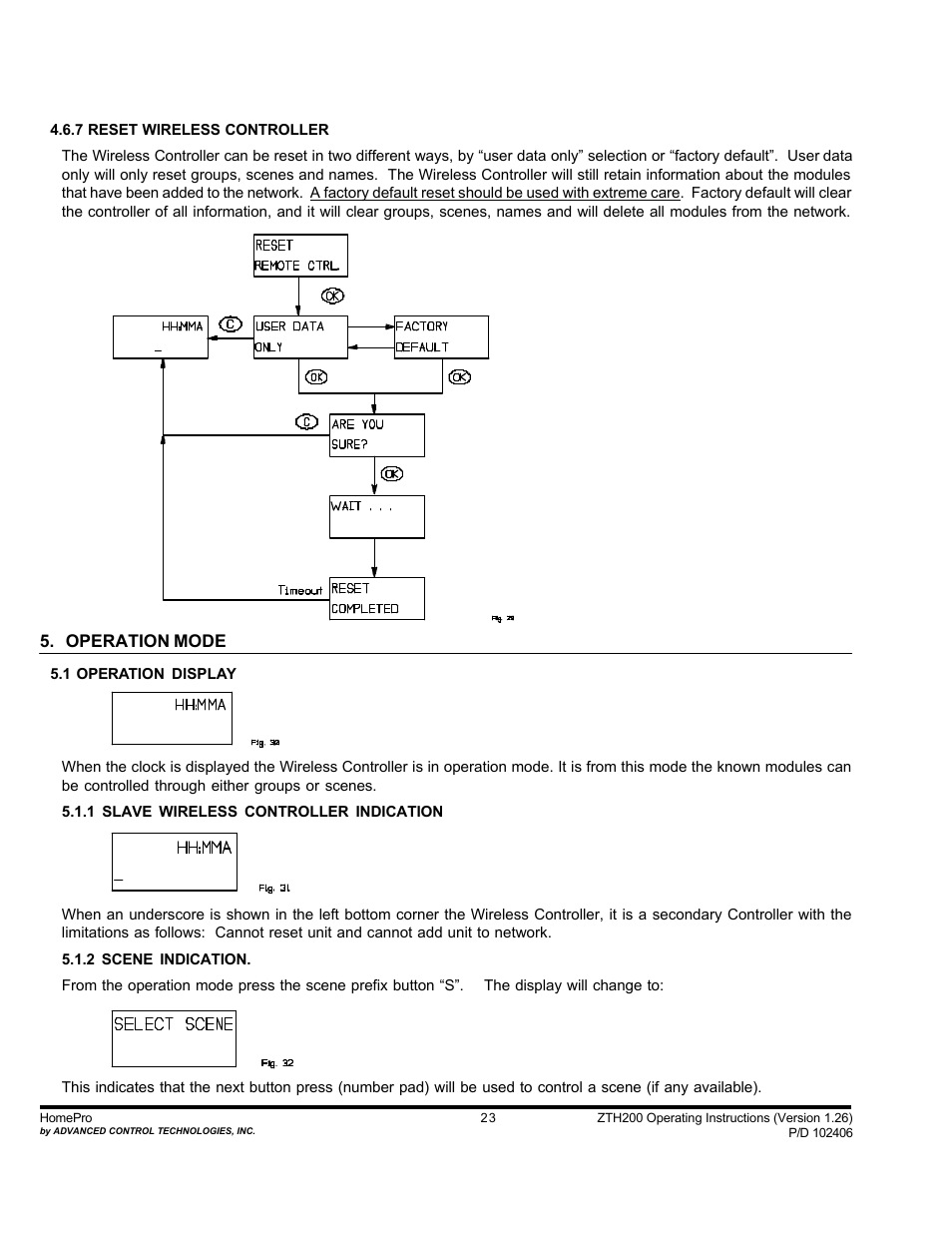 Advanced Control Technologies Specs Instructions ZTH210 (RF Controller, HandheldLED Indicator, 868.42MHz) User Manual | Page 23 / 27