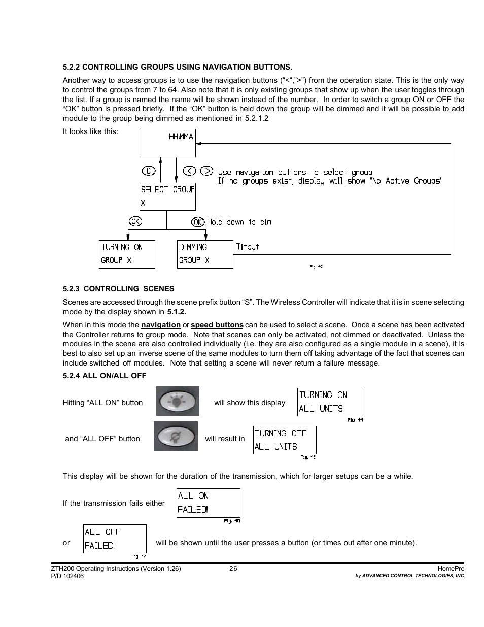 Advanced Control Technologies Specs Instructions ZTH210 (RF Controller, HandheldLED Indicator, 868.42MHz) User Manual | Page 26 / 27