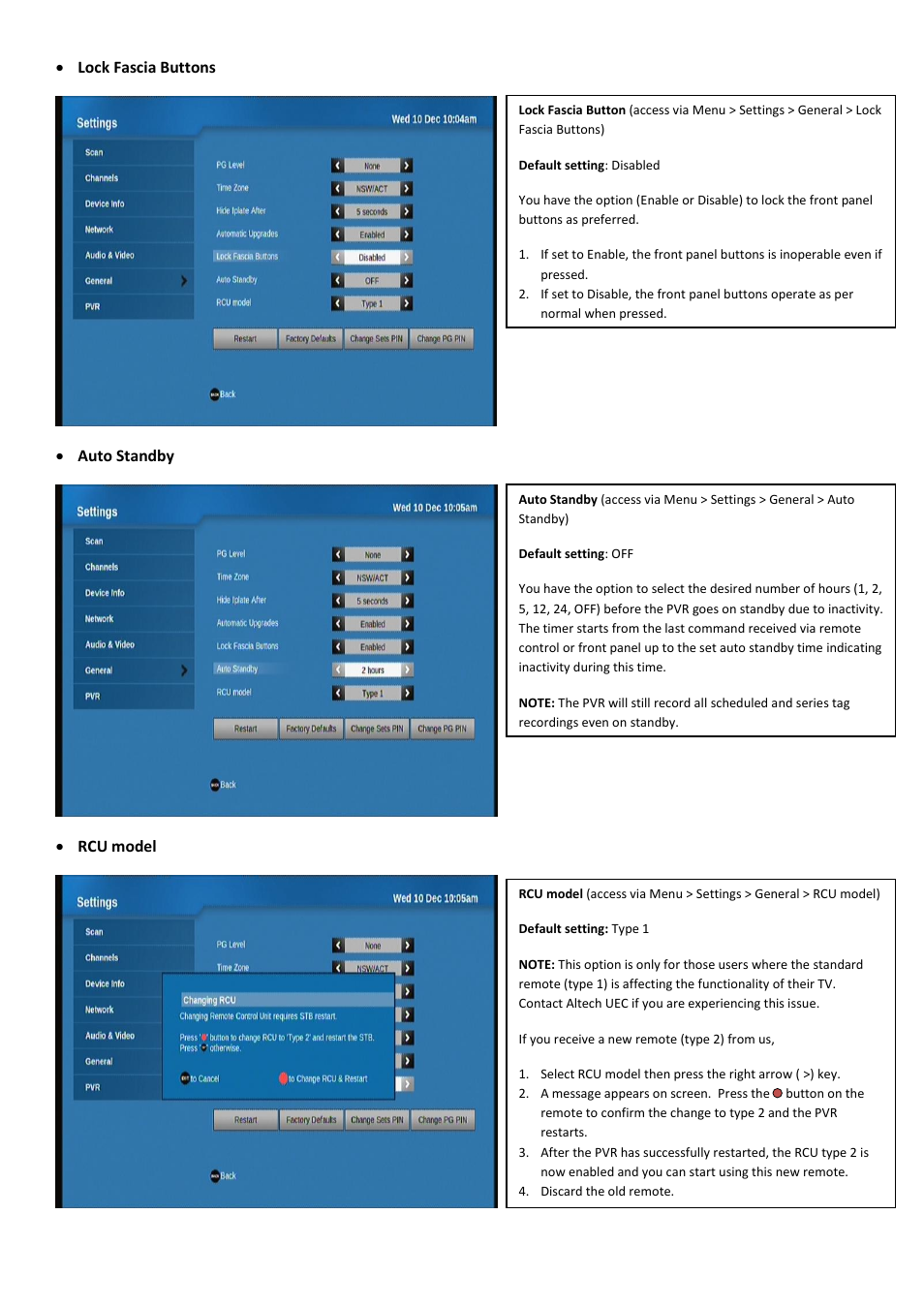 Altech UEC PVR9600Q High Definition Dual Tuner User Manual | Page 7 / 9