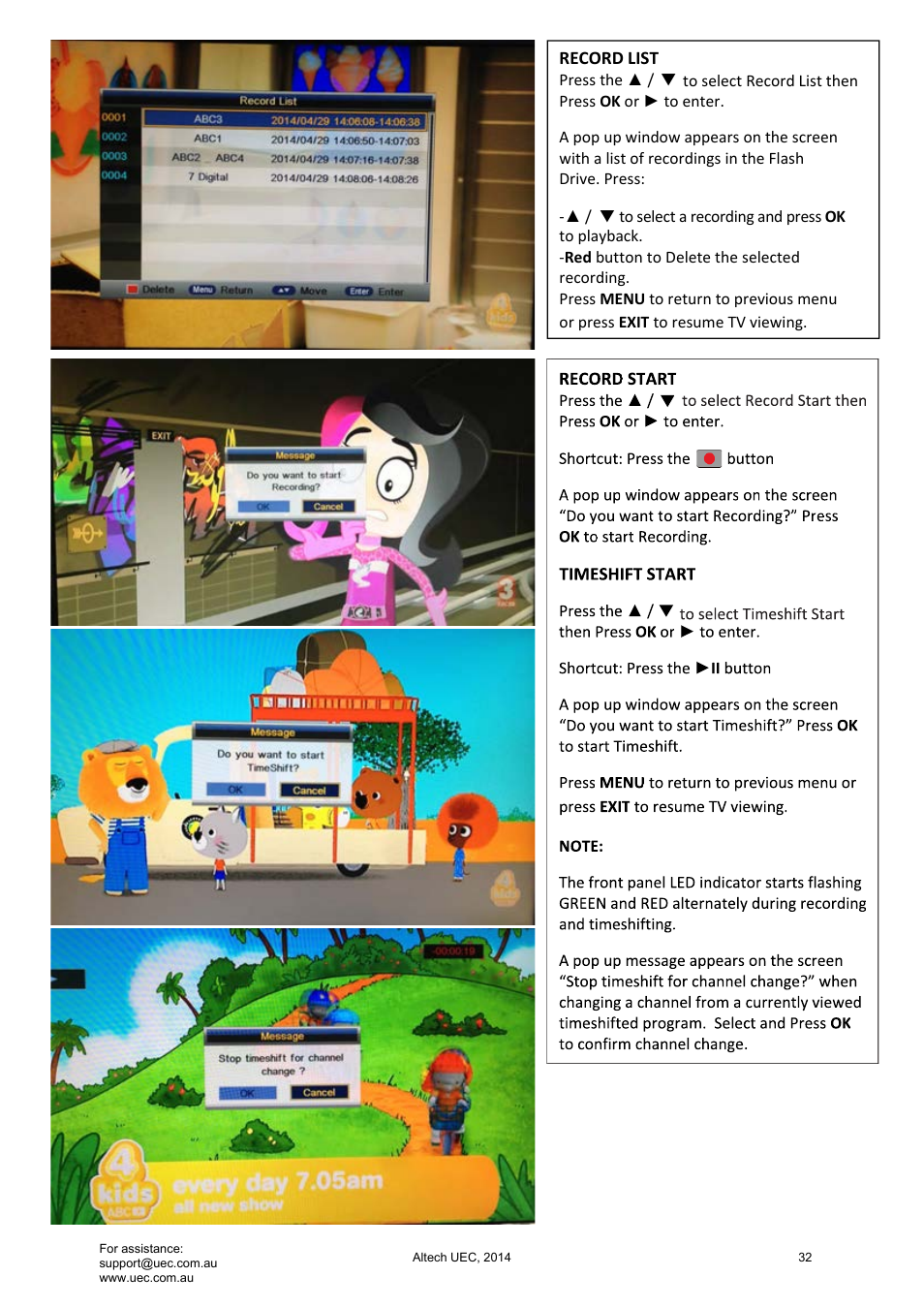 Altech UEC Integrated 32'' LED/LCD HD TV User Manual | Page 32 / 68