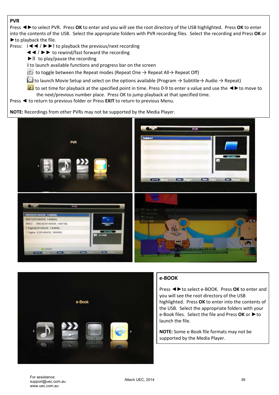 Altech UEC Integrated 32'' LED/LCD HD TV User Manual | Page 39 / 68