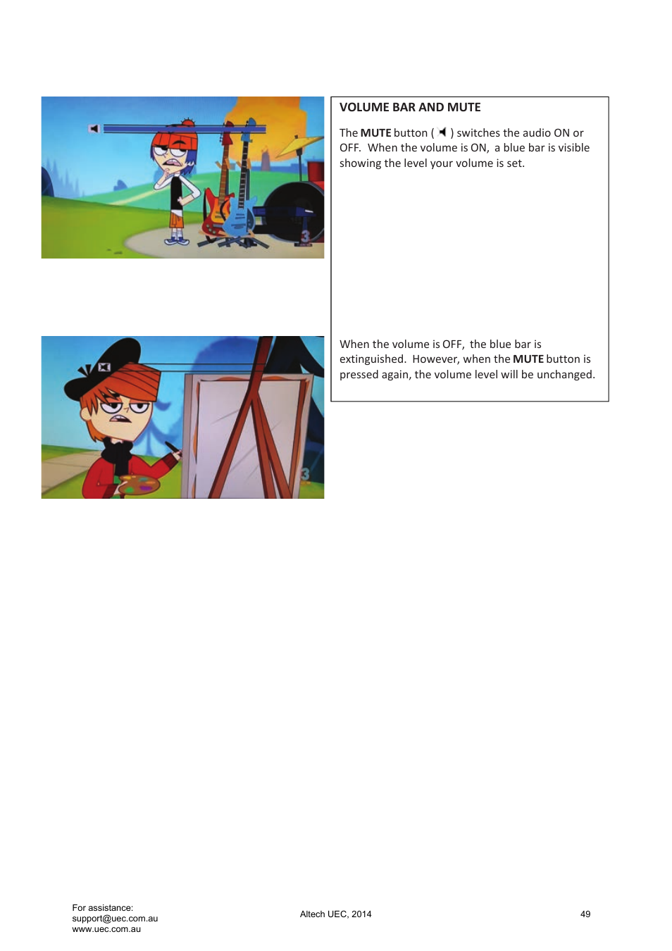 Altech UEC Integrated 22'' LED/LCD FHD TV User Manual | Page 49 / 68