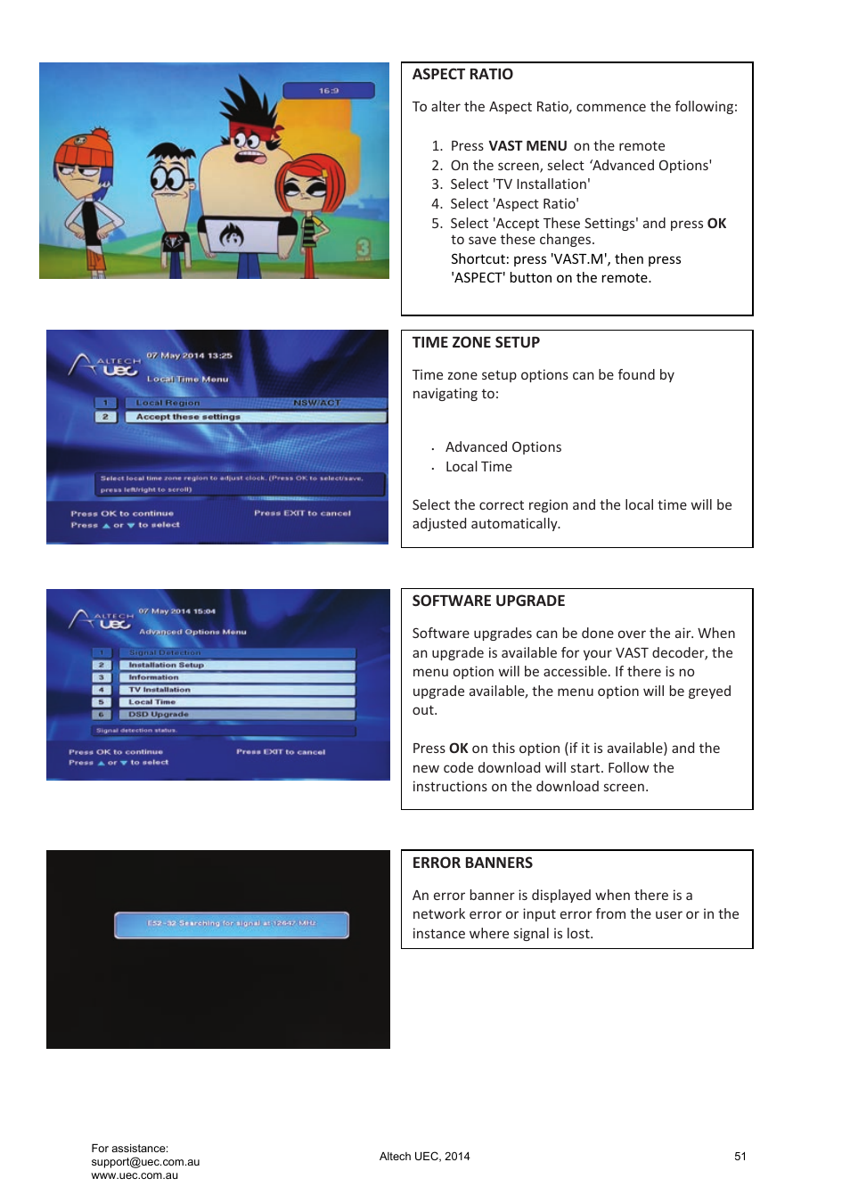 Altech UEC Integrated 22'' LED/LCD FHD TV User Manual | Page 51 / 68