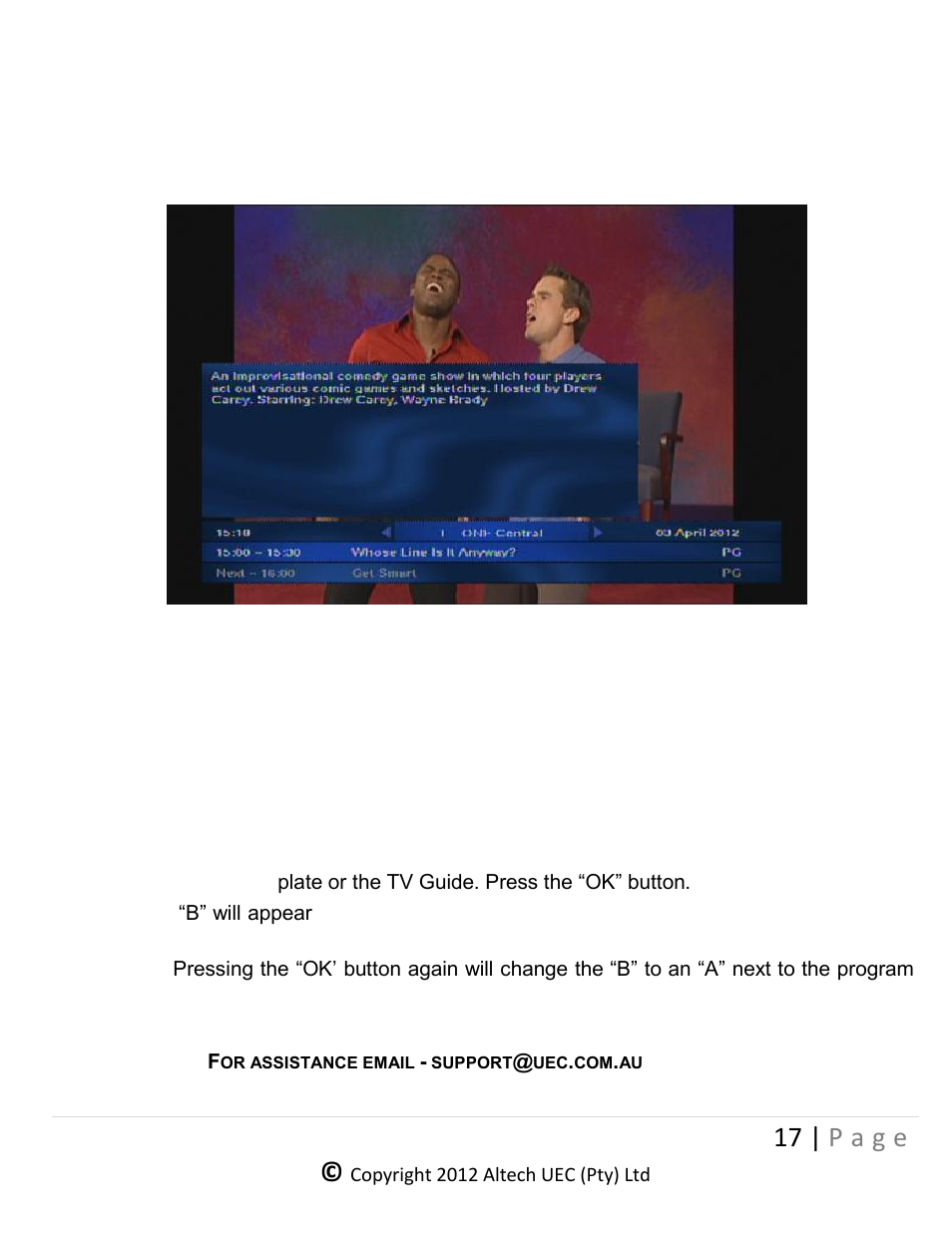 Late, Xtended, Eminder popup | Ow to set a reminder, 17 | p a g e | Altech UEC DSR 4639 User Manual | Page 17 / 50