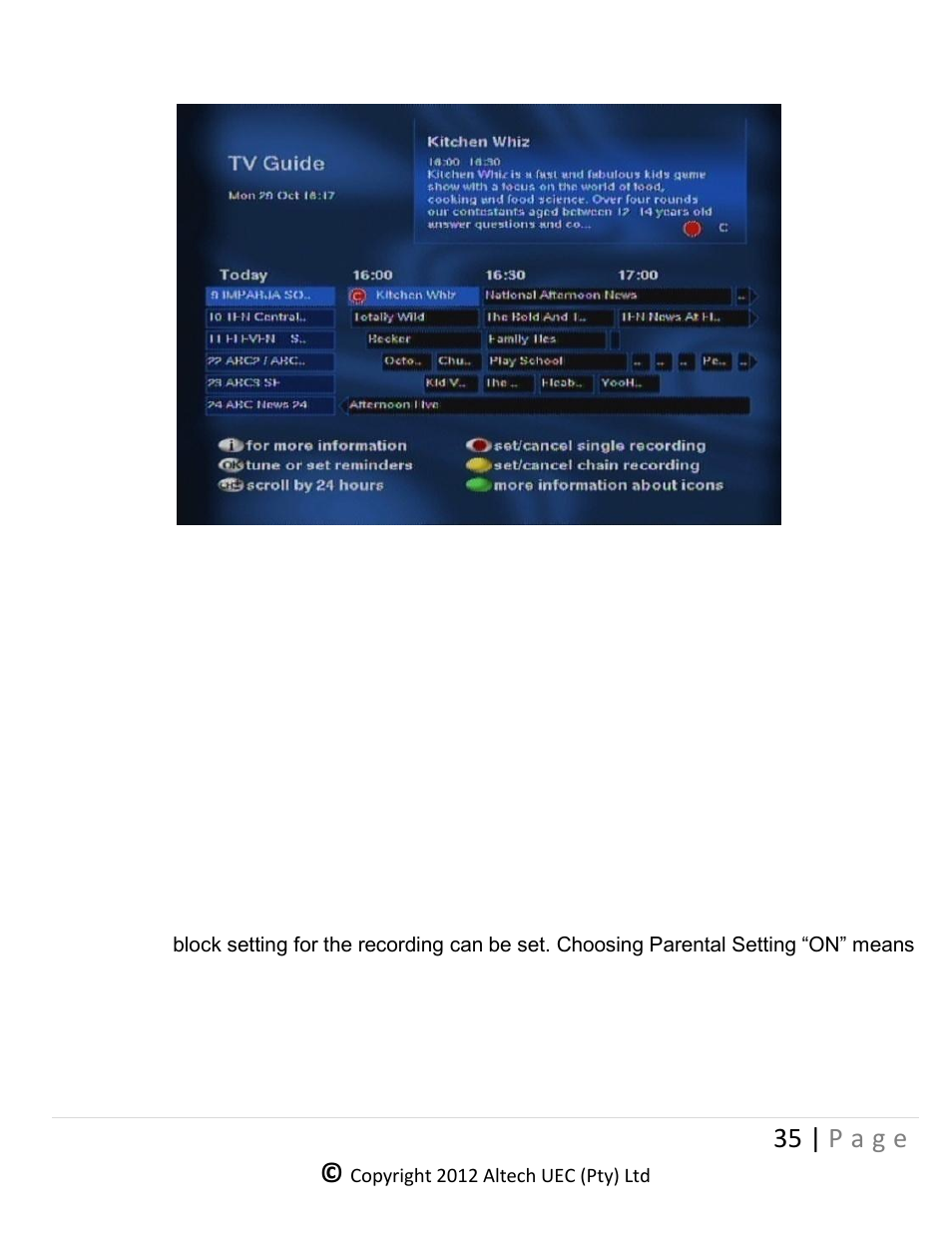 Imebased record, 35 | p a g e | Altech UEC DSR 4639 User Manual | Page 35 / 50