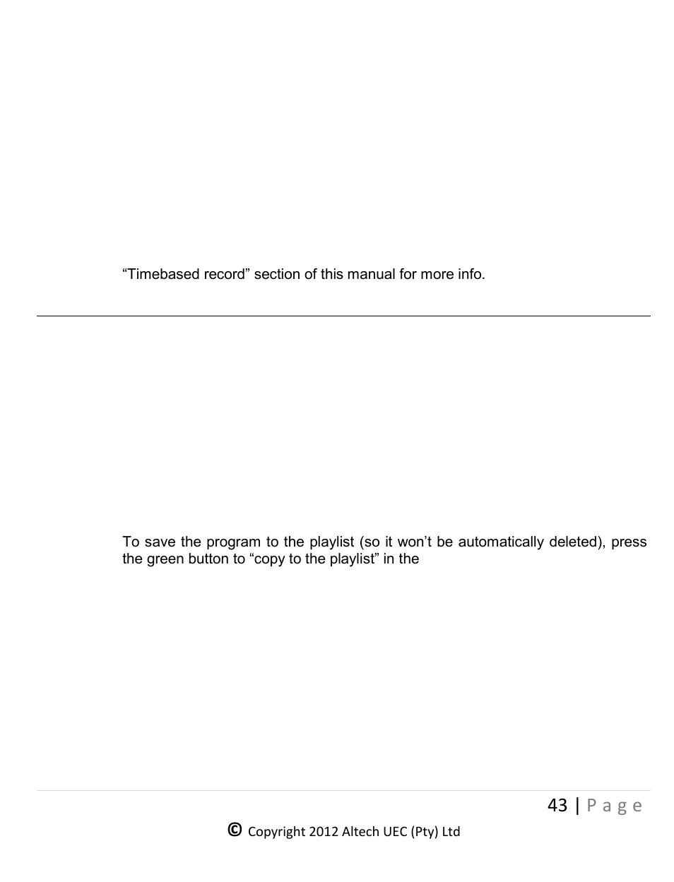 Rouping, Imebased, Ecording | Time-shift list, Iewing, Aving, Shift, Rograms, Elete, Vent | Altech UEC DSR 4639 User Manual | Page 43 / 50