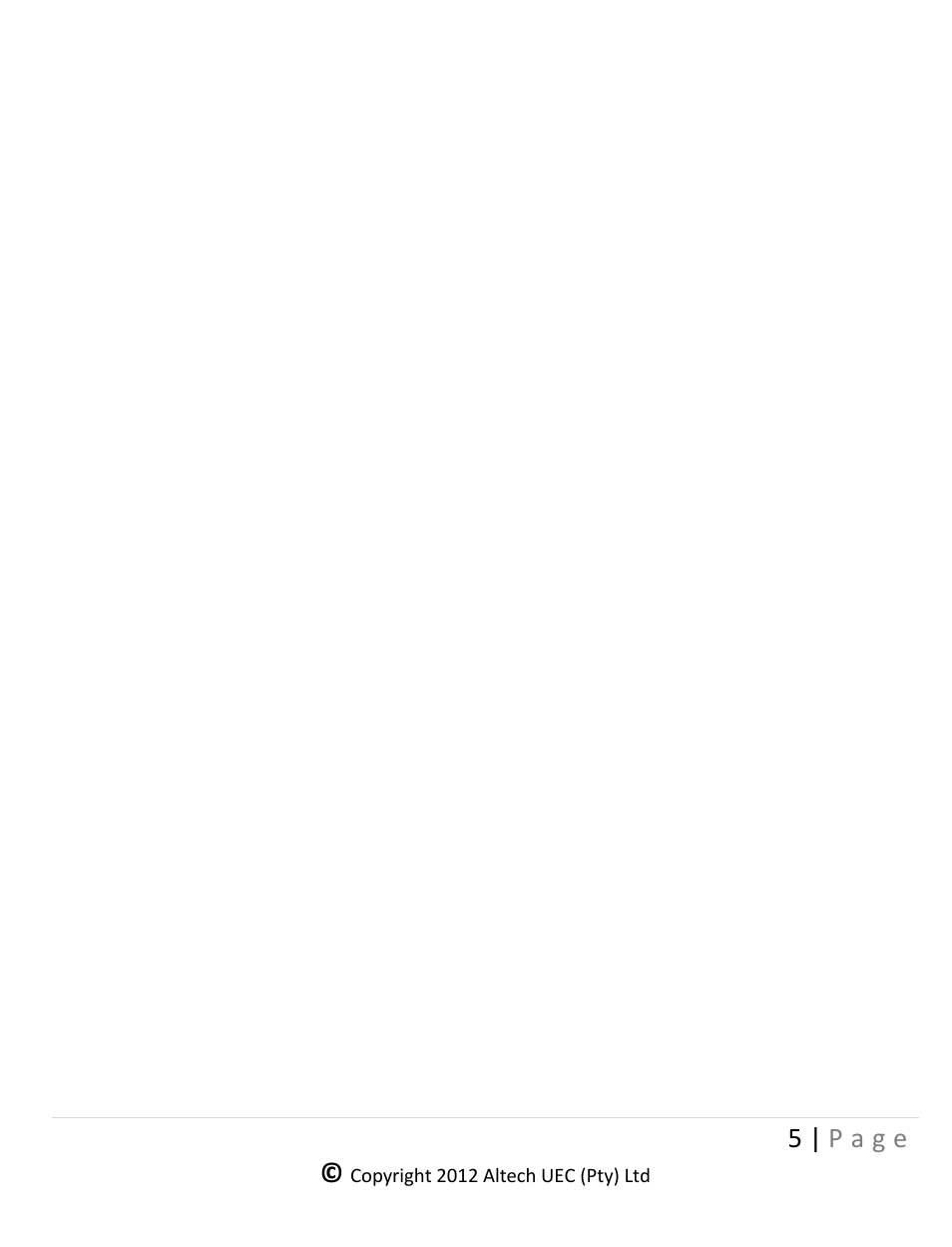 5 | p a g e | Altech UEC DSR 4639 User Manual | Page 5 / 50