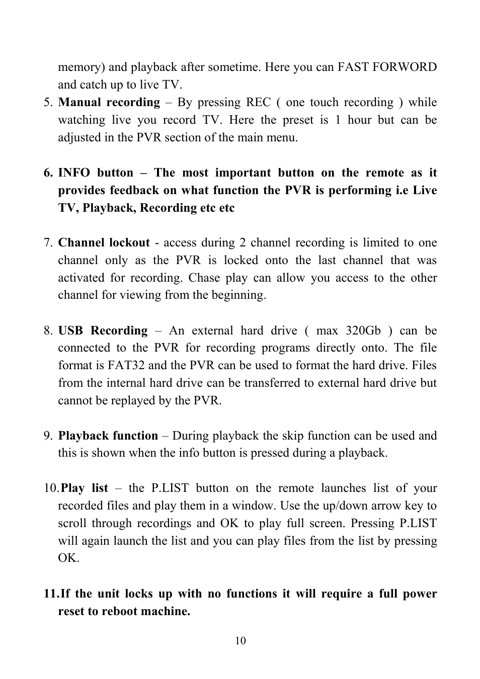 Altech UEC PVR6690 User Manual | Page 10 / 32