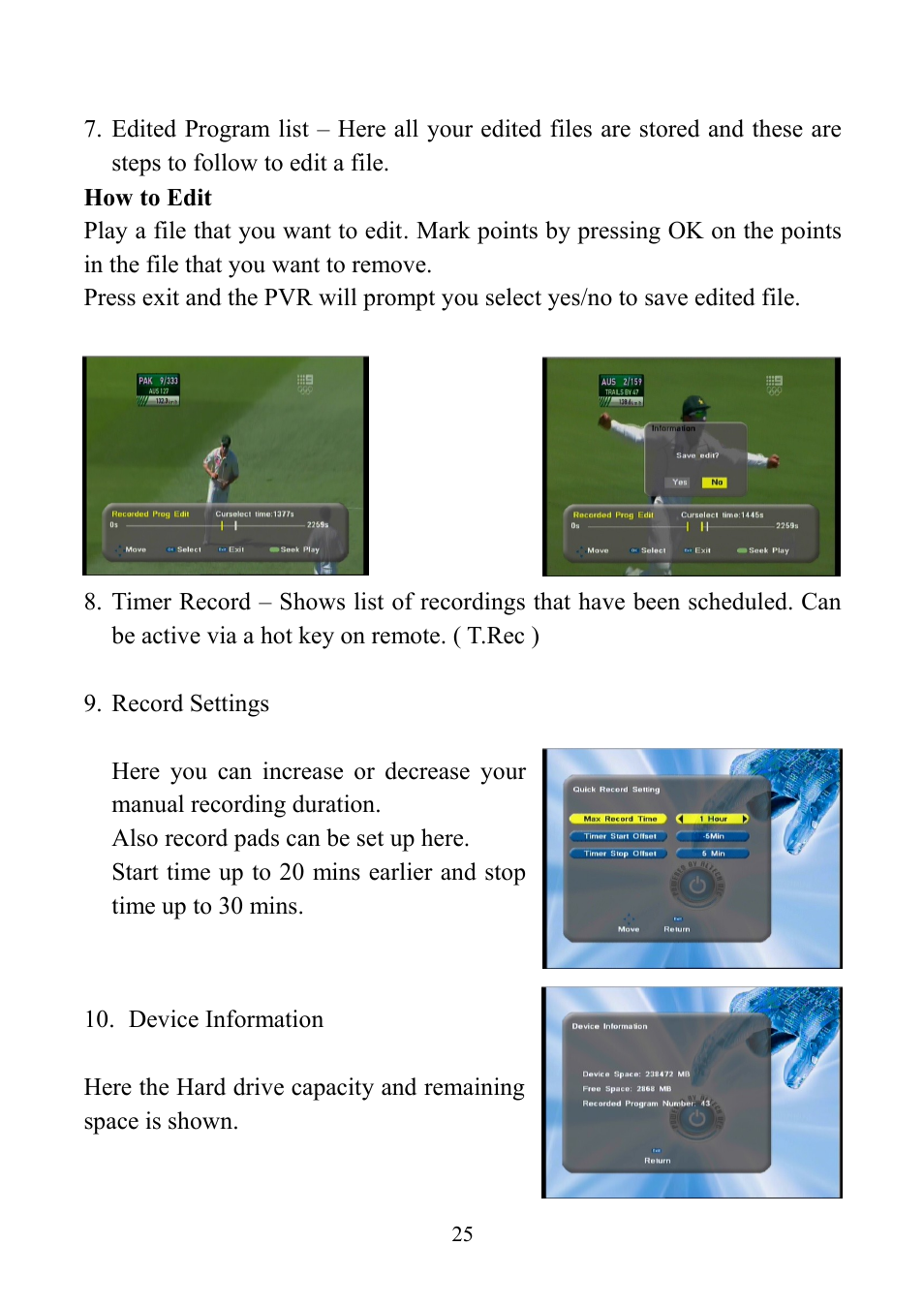 Altech UEC PVR6690 User Manual | Page 25 / 32