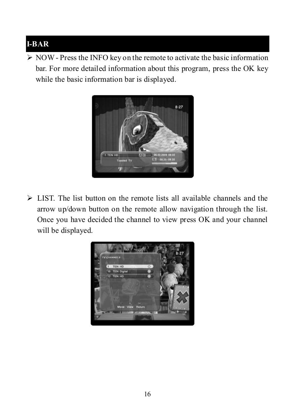 I-bar | Altech UEC DT 3900RF User Manual | Page 16 / 28