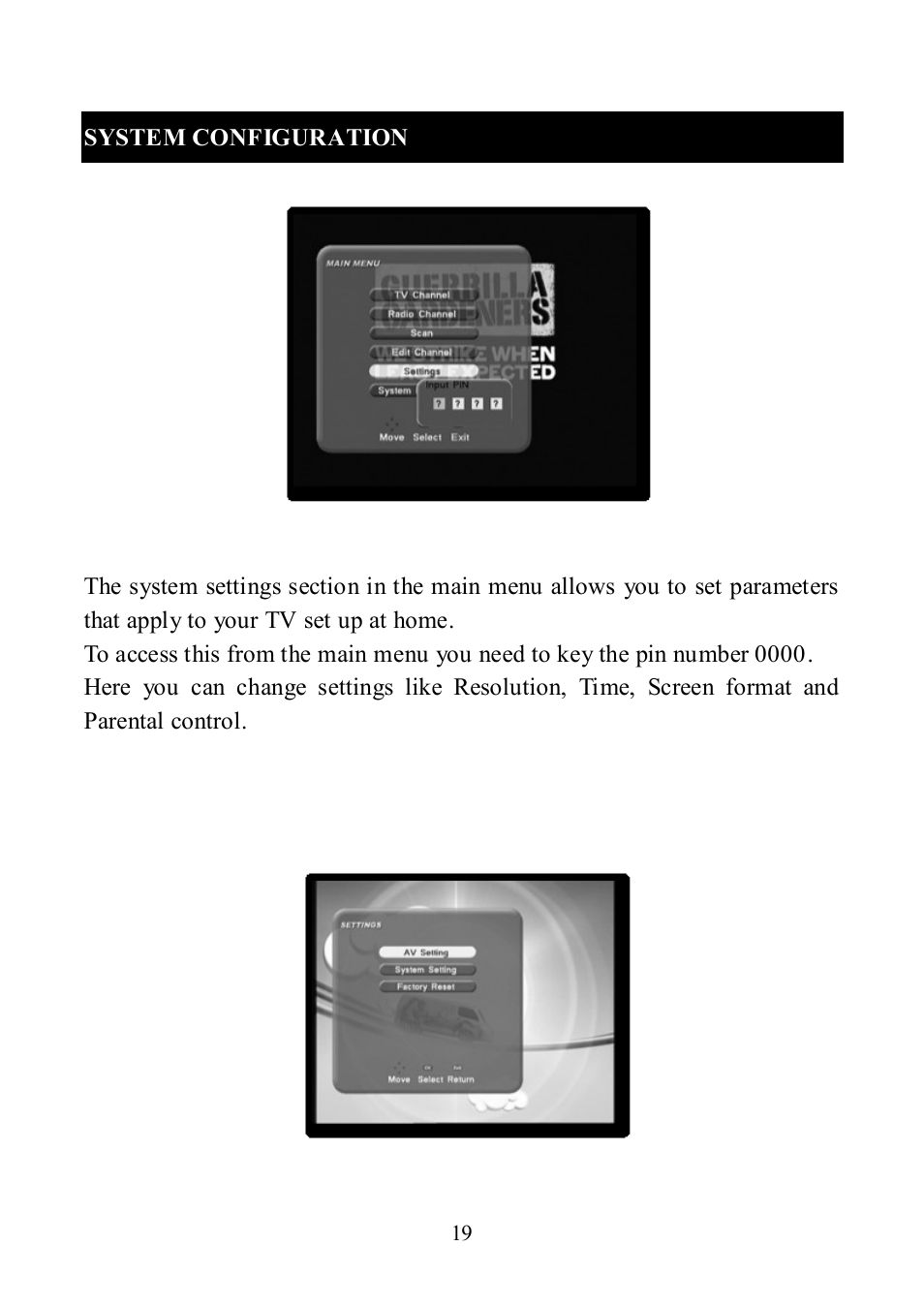 System configuration | Altech UEC DT 3900RF User Manual | Page 19 / 28