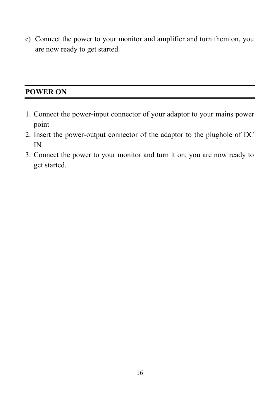 Power on | Altech UEC PVR6600 User Manual | Page 16 / 31