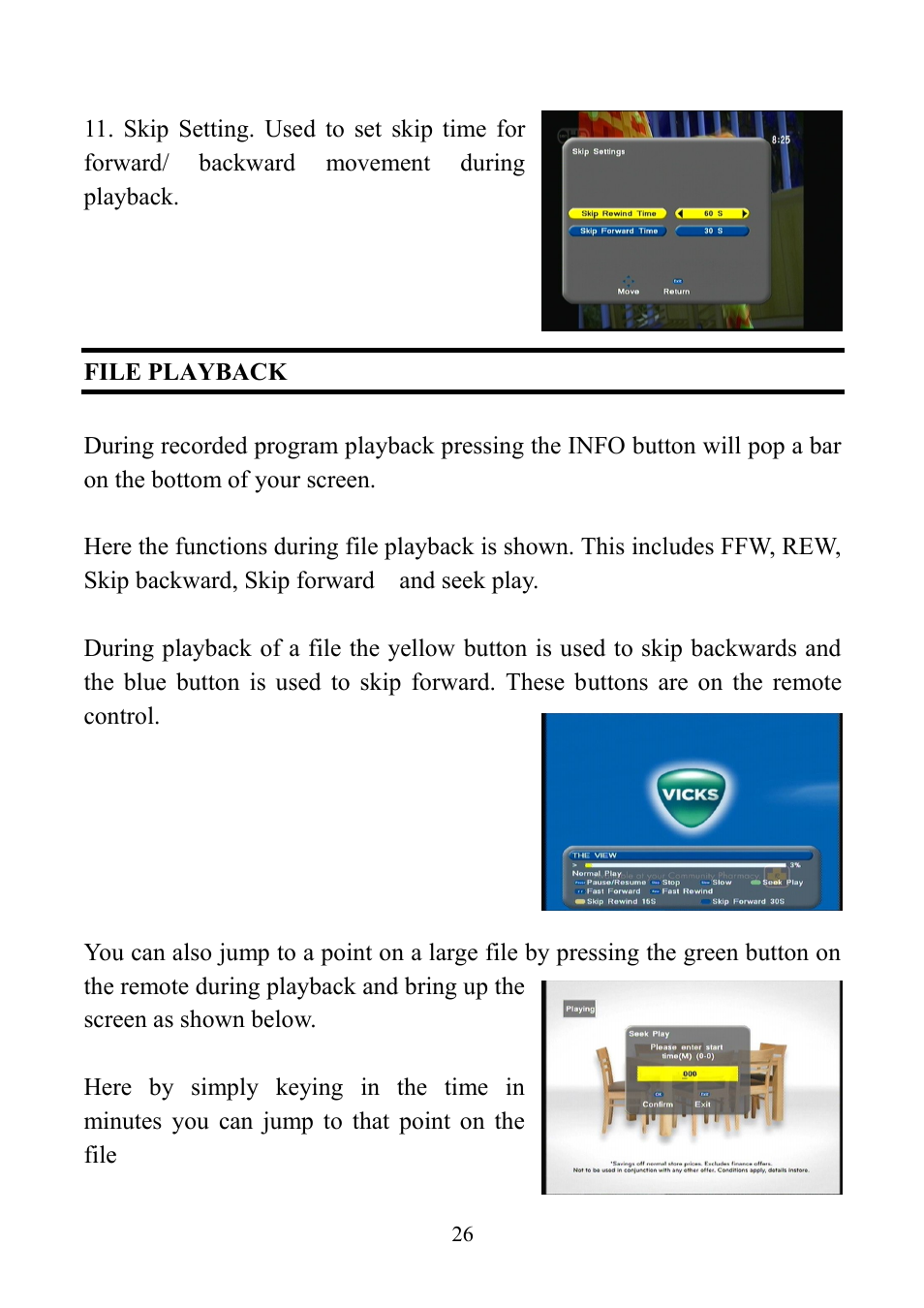 File playback | Altech UEC PVR6600 User Manual | Page 26 / 31