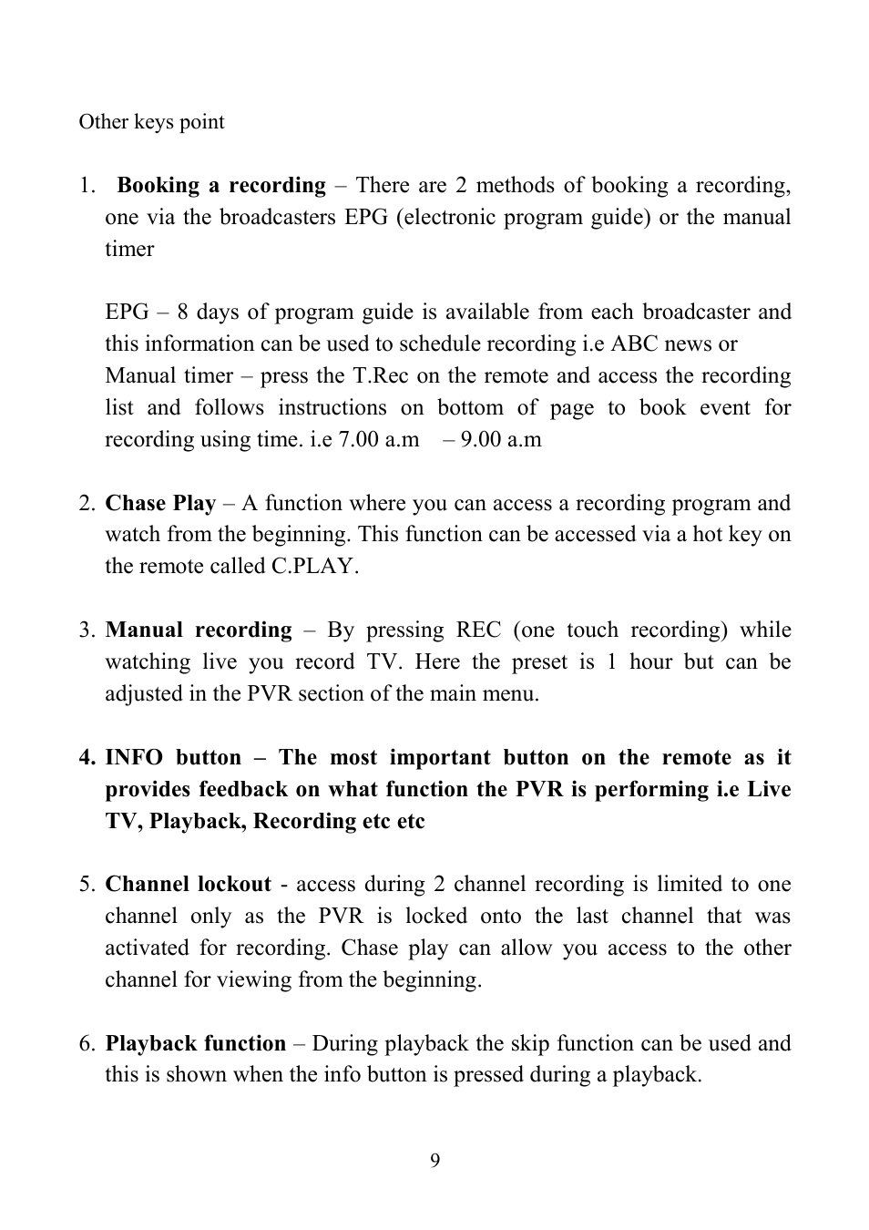 Altech UEC PVR6600 User Manual | Page 9 / 31