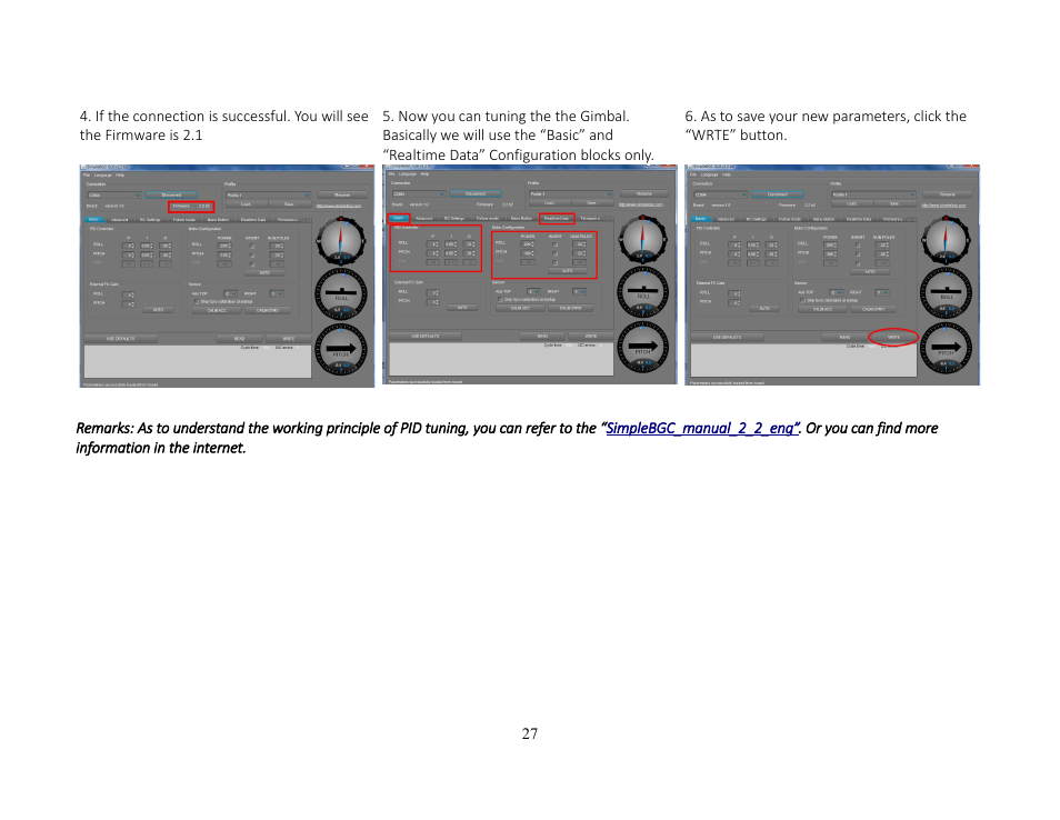 Alwarerc Brushless Upgrade Kit for Lensman-X 3-Axis Gimbal User Manual | Page 27 / 28