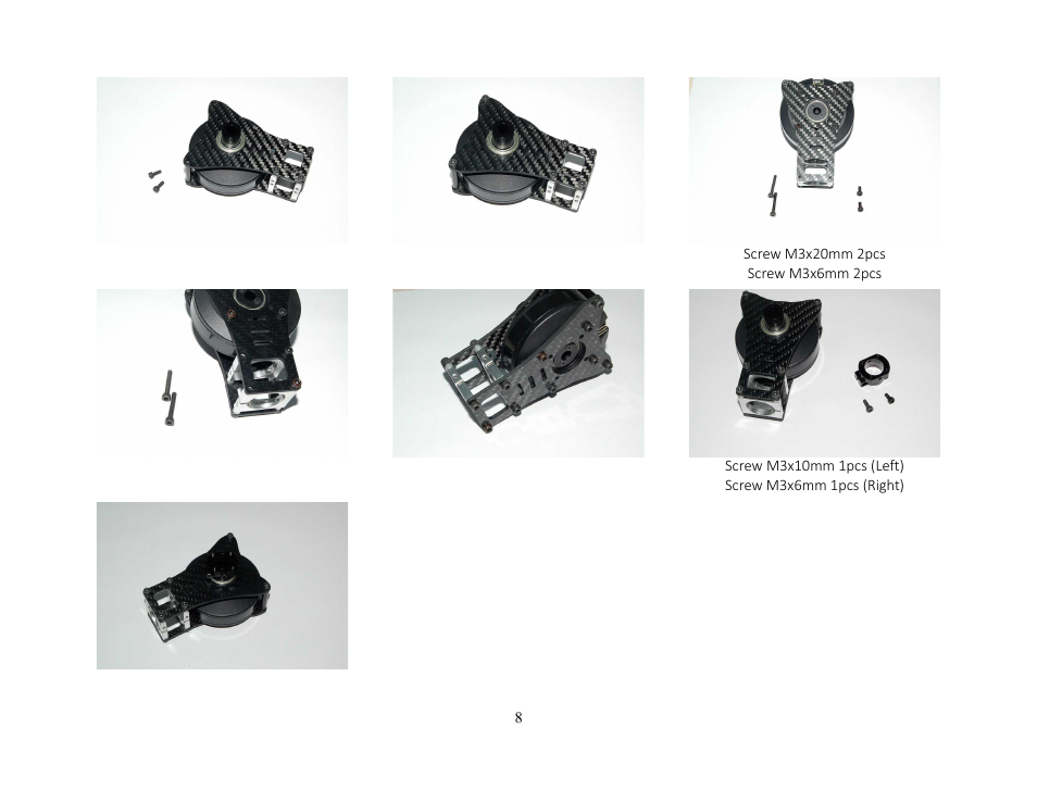 Alwarerc Brushless Upgrade Kit for Lensman-X 3-Axis Gimbal User Manual | Page 8 / 28