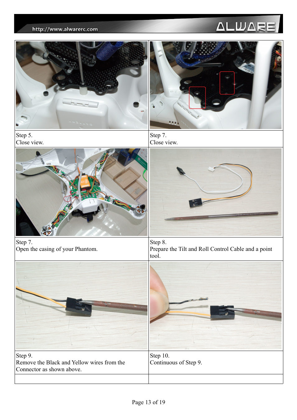 Alwarerc Senrigan GP-25 Lite Brushless Gimbal User Manual | Page 13 / 19