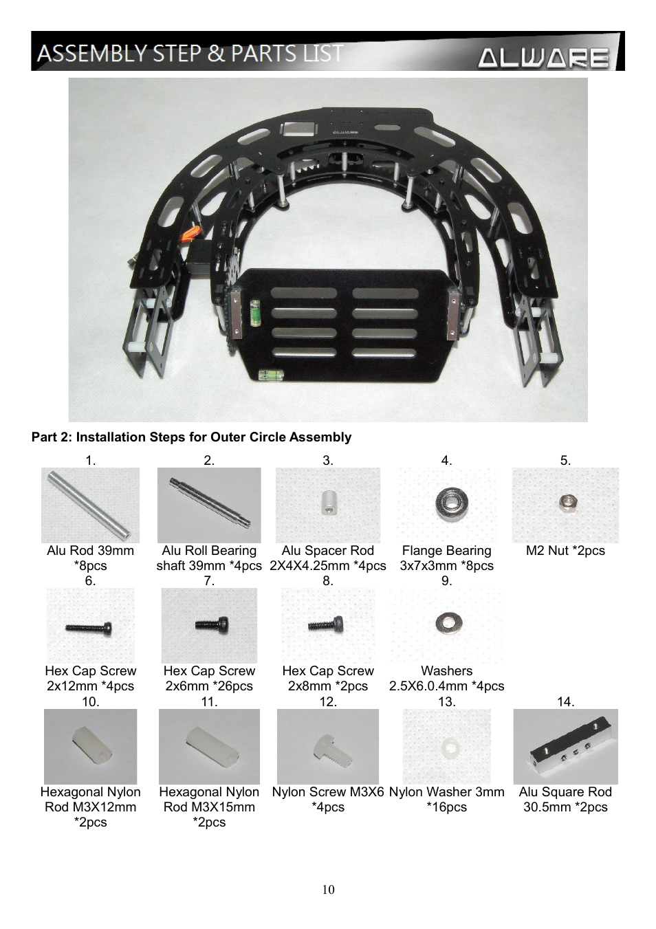 Alwarerc Eagle Pro V4 Camera 3-Axis 360D Panning Gimbal User Manual | Page 10 / 22